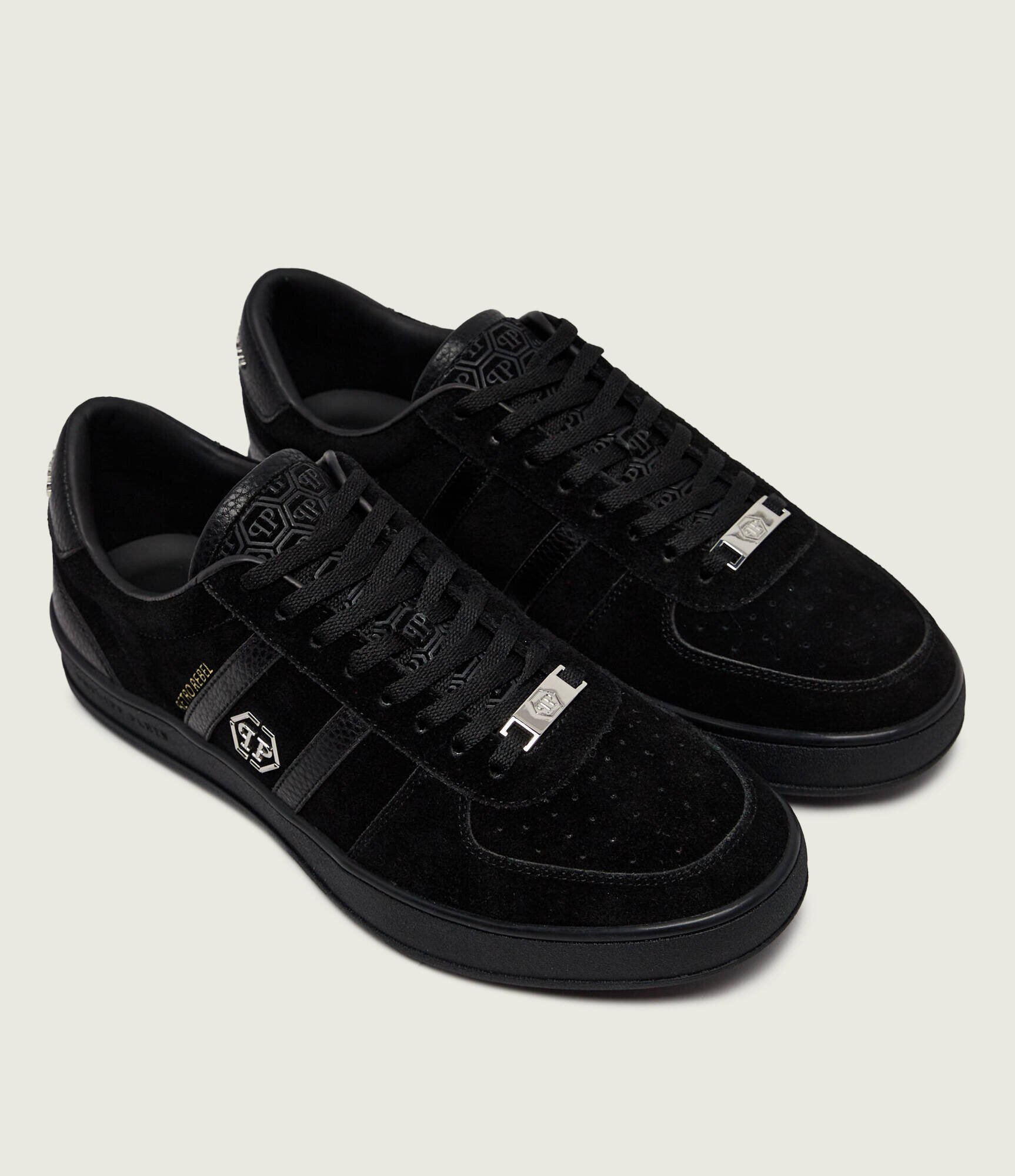 Philipp Plein Sneakers Retro Rebel | piele întoarsă