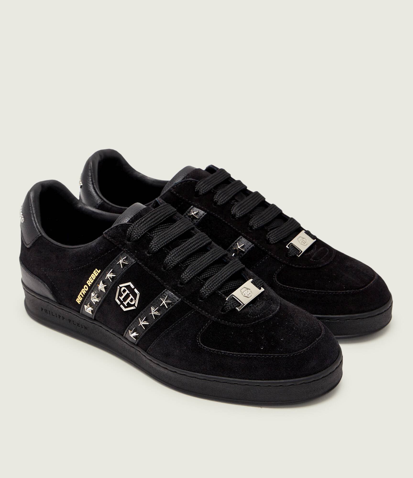 Philipp Plein Sneakers Retro Rebel | piele întoarsă