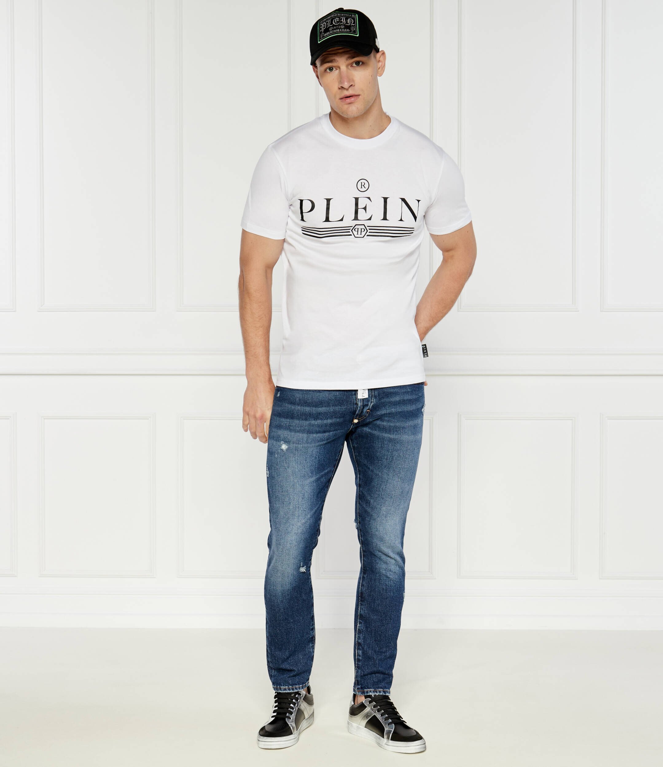 Philipp Plein Sneakers Retrokickz | piele întoarsă