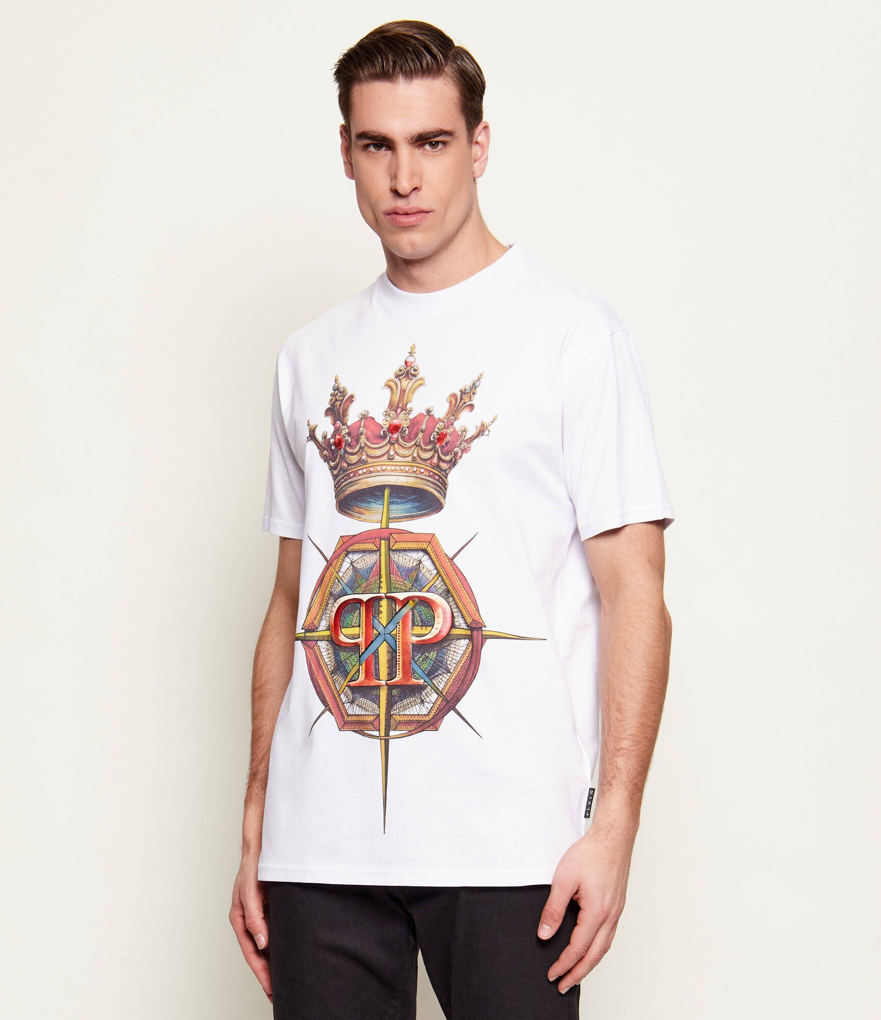 Philipp Plein Tricou Crown Hexagon | regular fit