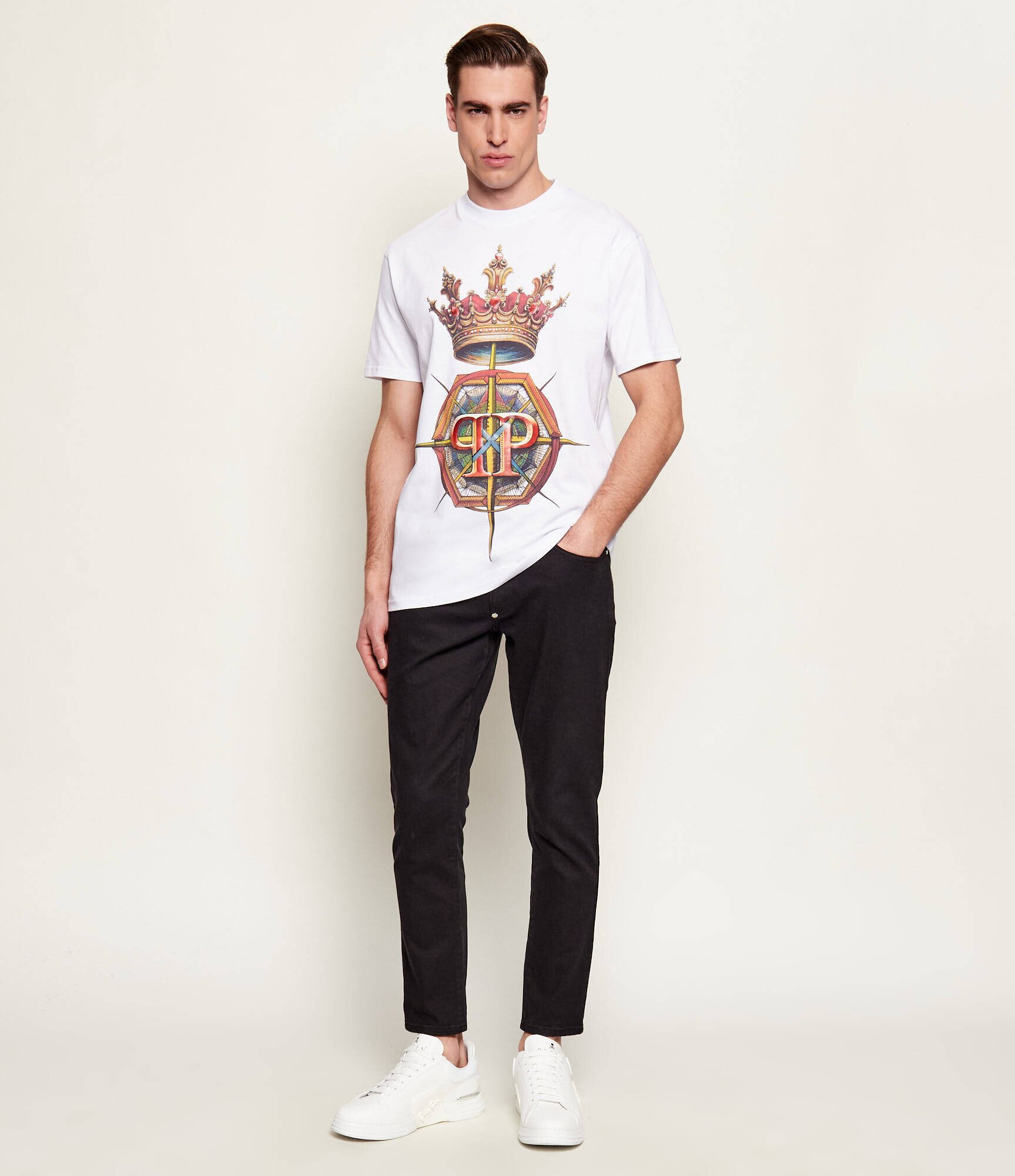 Philipp Plein Tricou Crown Hexagon | regular fit