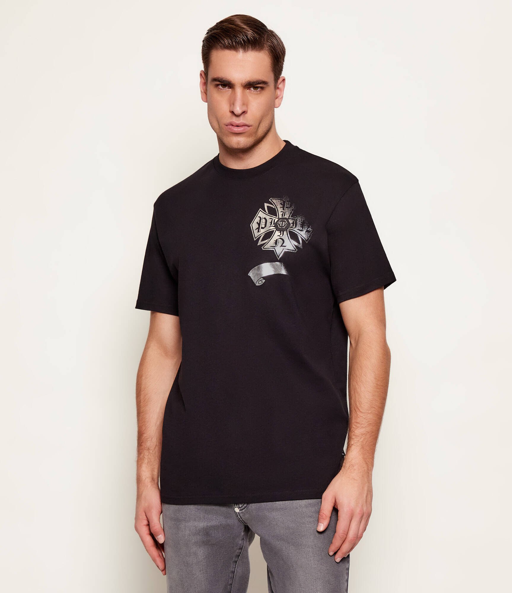 Philipp Plein Tricou Destroyed Crest | regular fit
