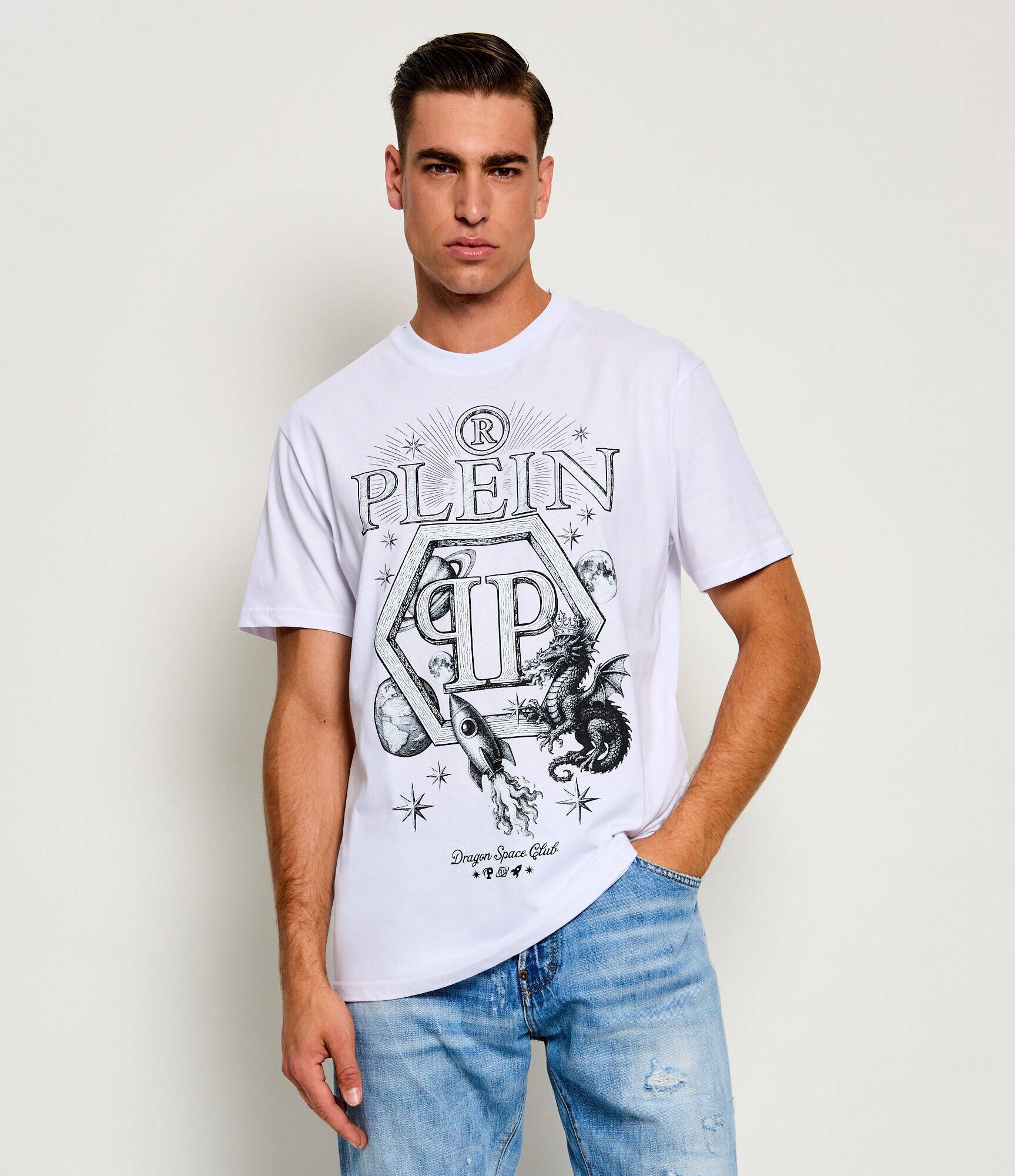 Philipp Plein Tricou Dragon Hexagon | regular fit