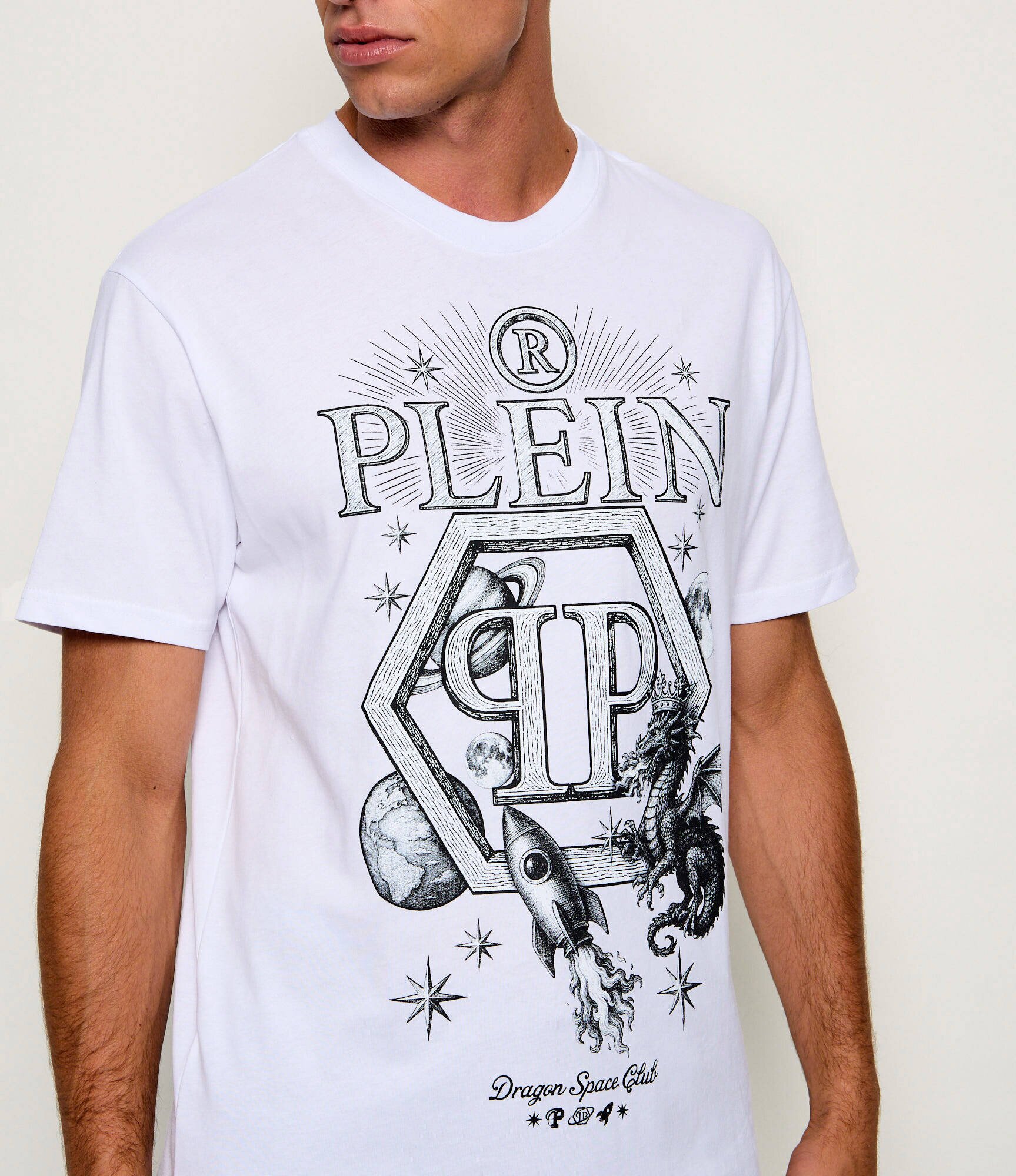 Philipp Plein Tricou Dragon Hexagon | regular fit