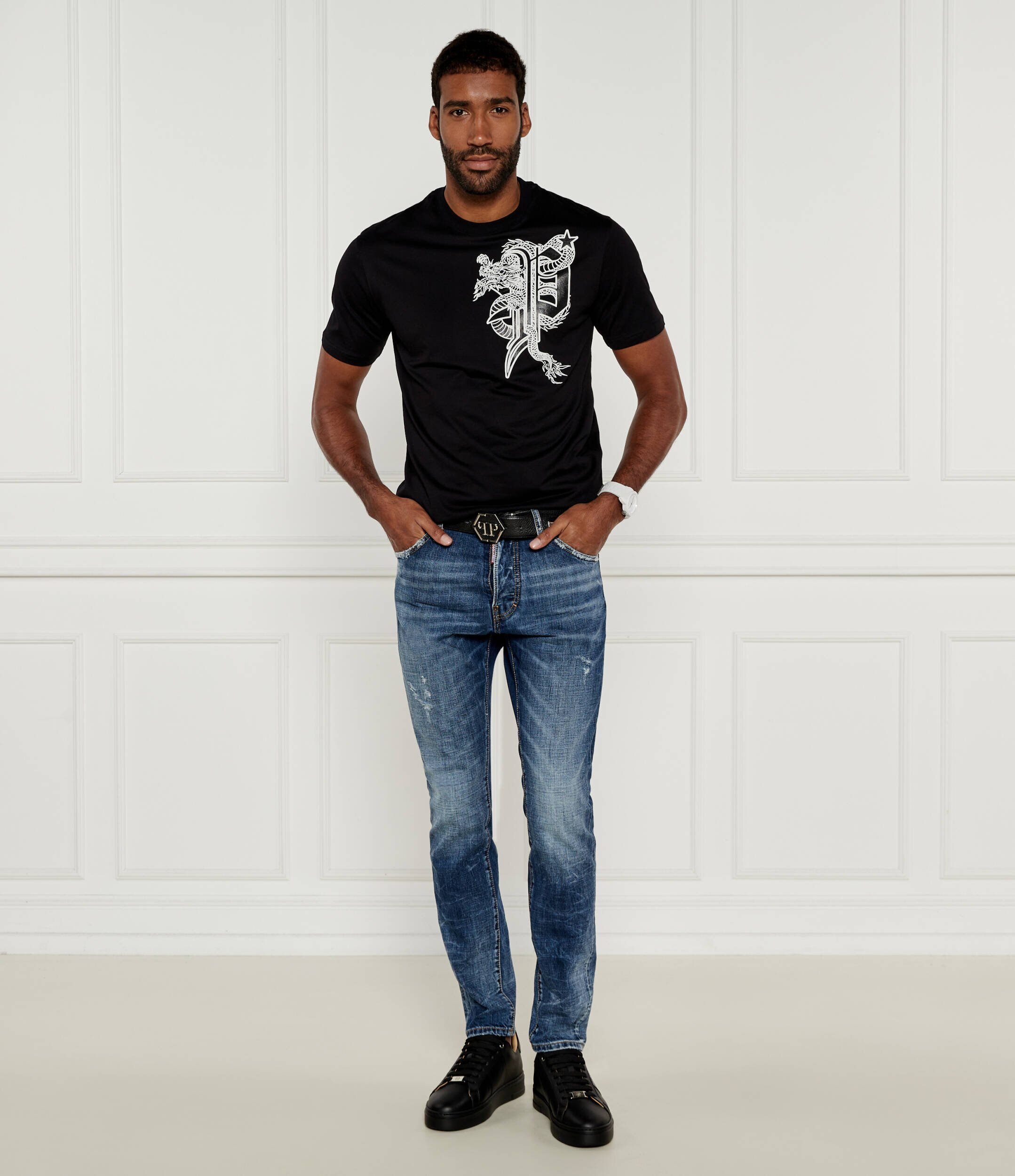 Philipp Plein Tricou Dragon | Regular Fit