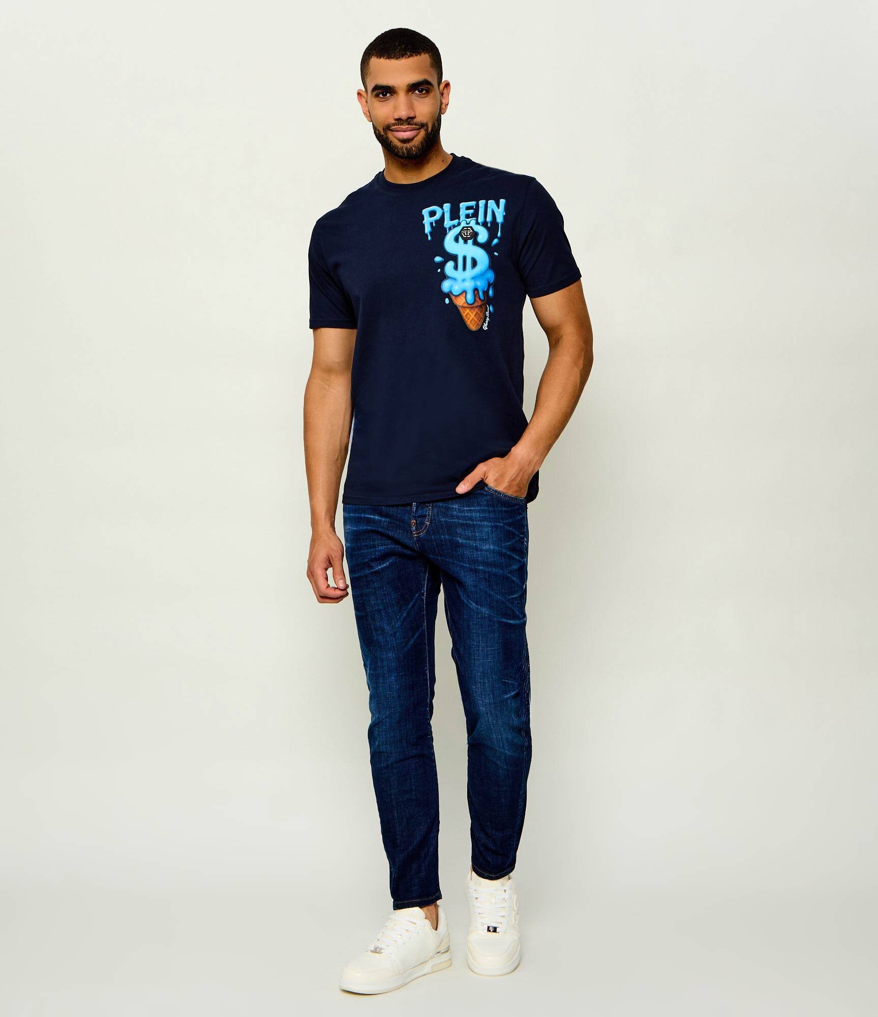 Philipp Plein Tricou Ice Cream Dollar | regular fit