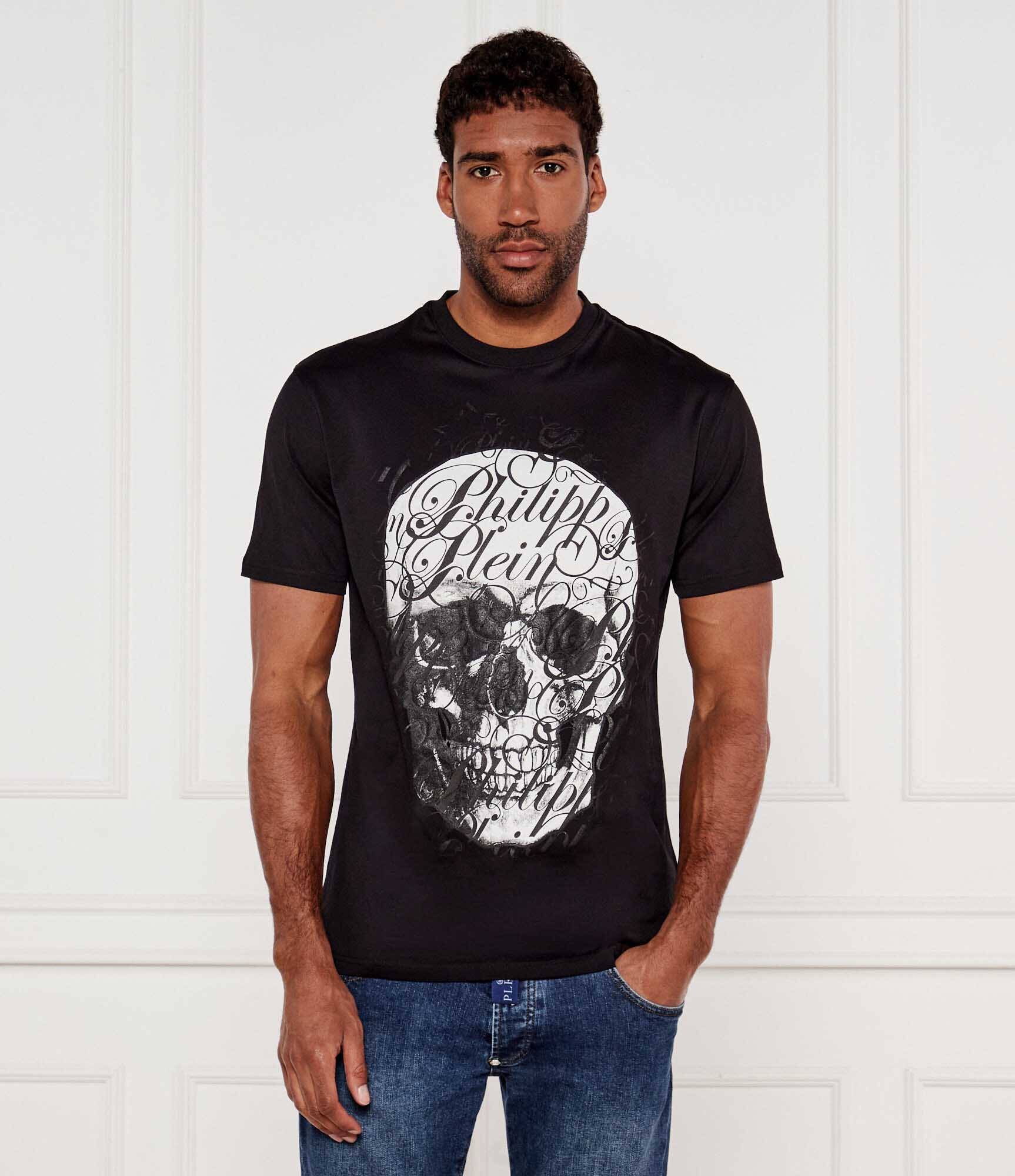 Philipp Plein Tricou Skull Coursive | Regular Fit
