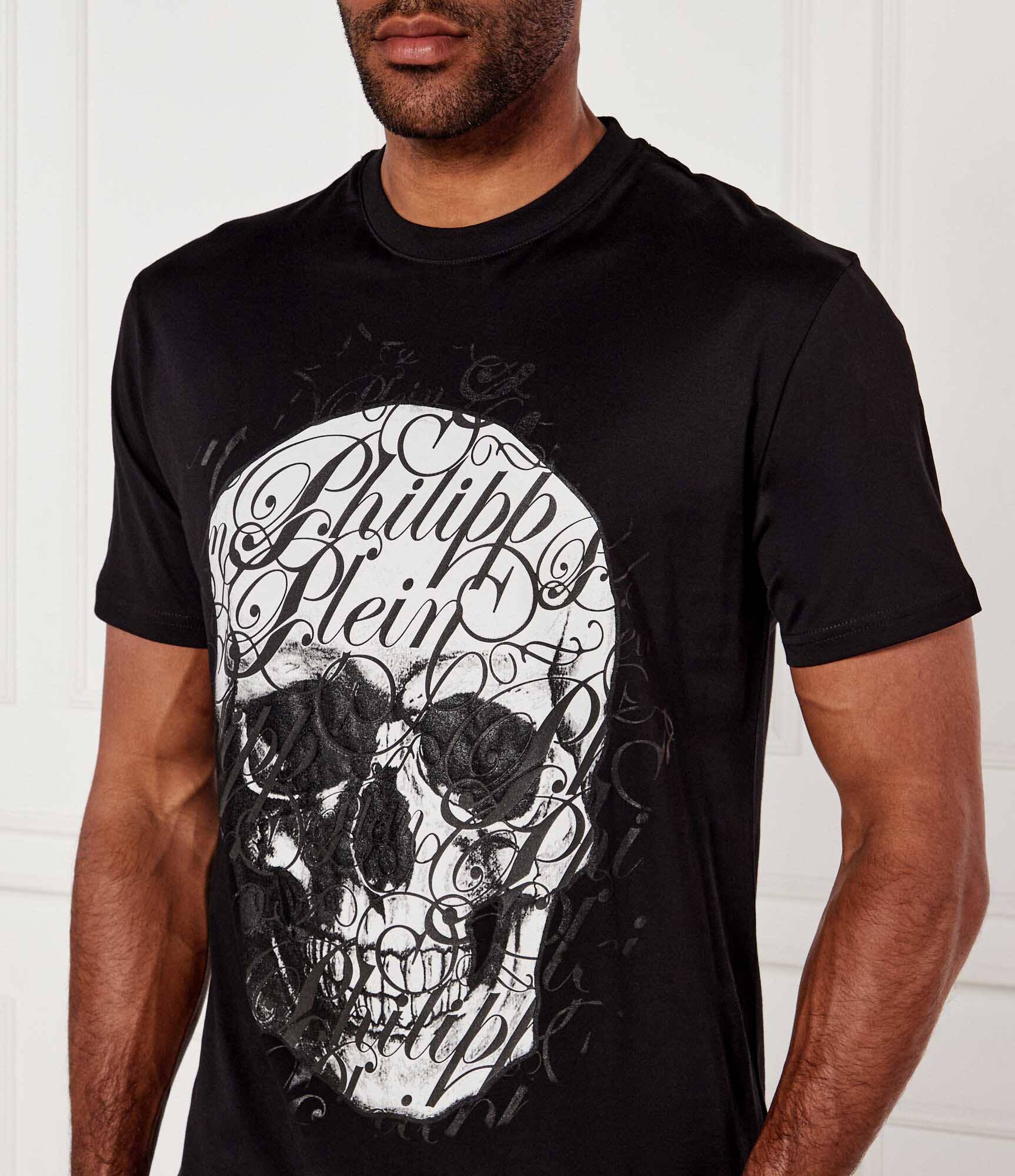 Philipp Plein Tricou Skull Coursive | Regular Fit
