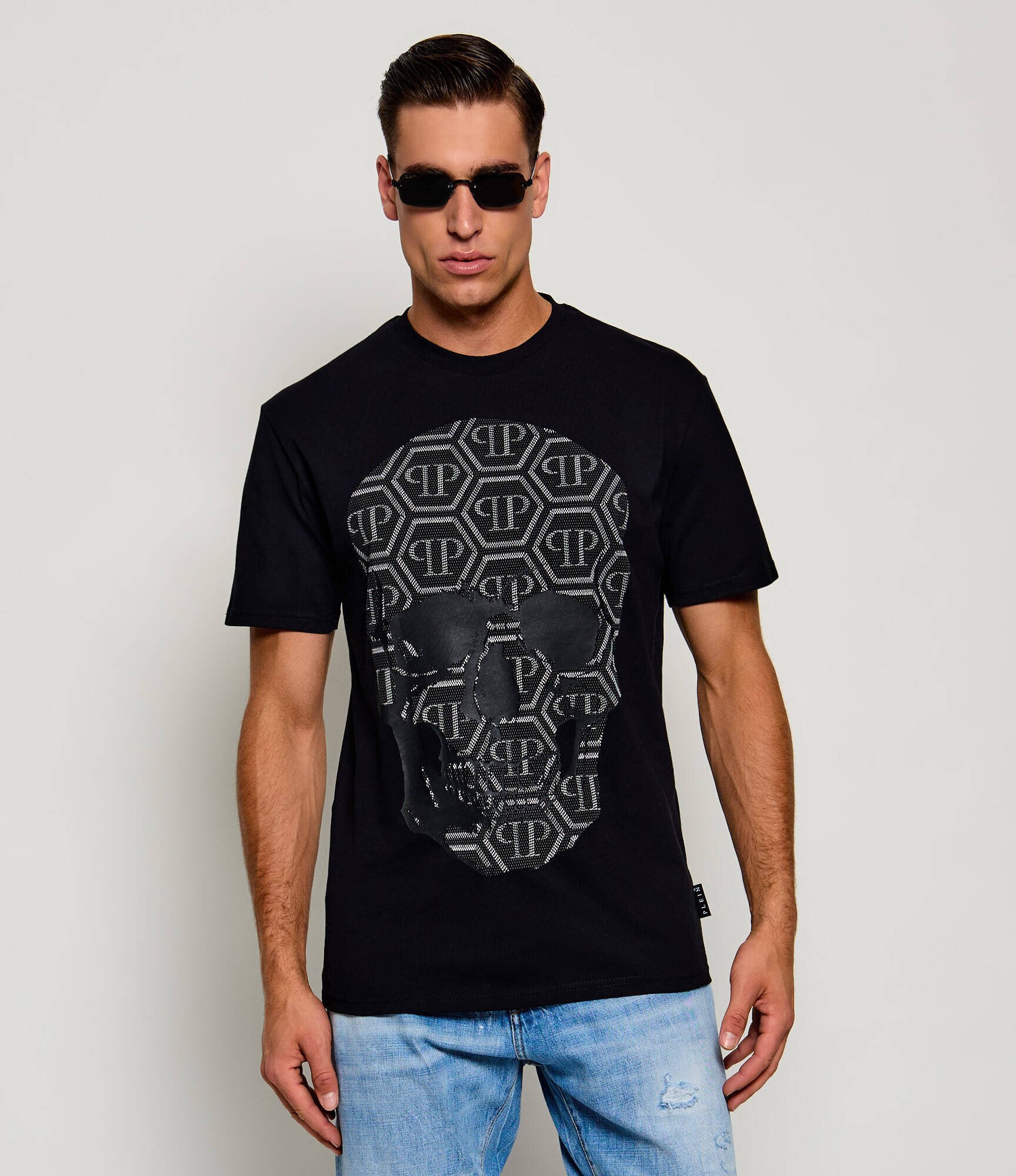 Philipp Plein Tricou Skull Monogram | regular fit