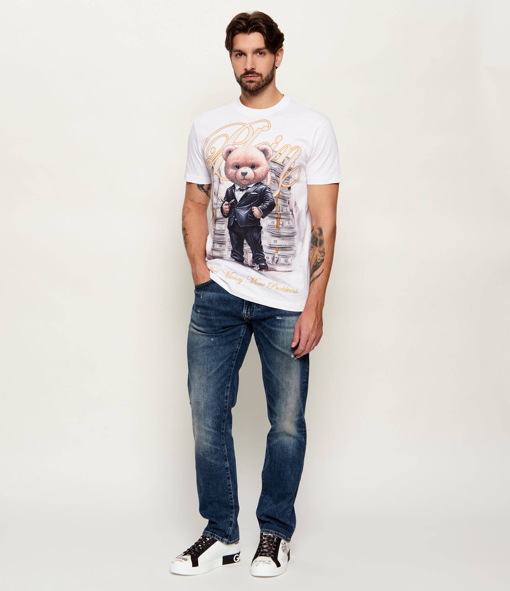 Philipp Plein Tricou Teddy Tuxedo| regular fit