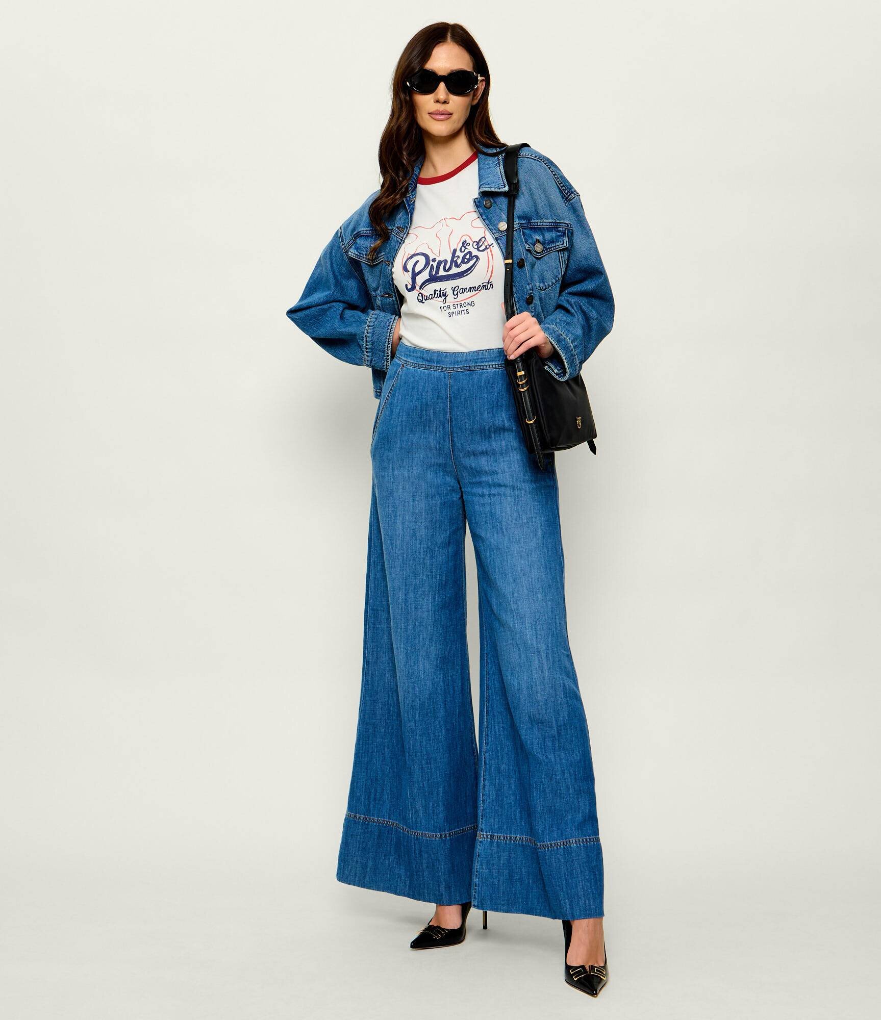Pinko Blugi Spiaggia | Relaxed fit | cu adaos de in