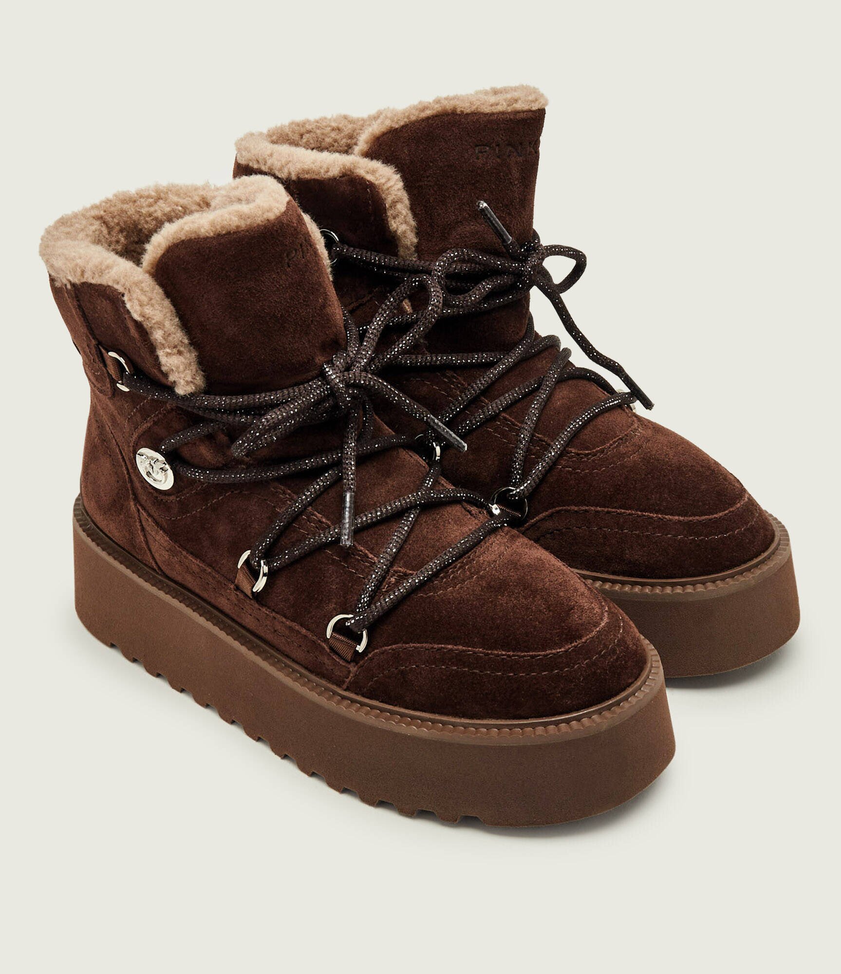 Pinko Bocanci Martina 01 | piele întoarsă | shearling