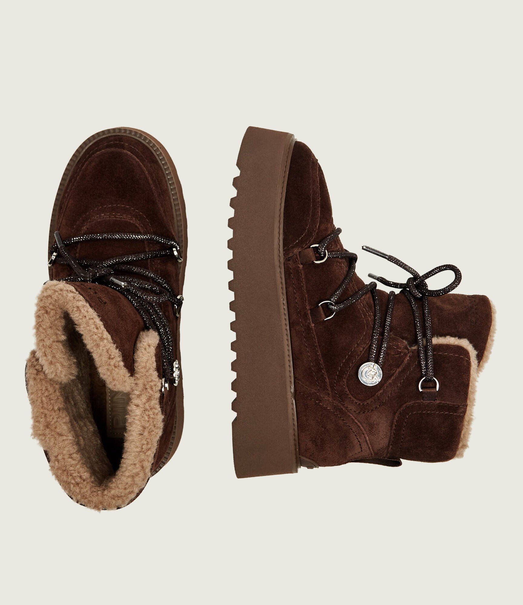Pinko Bocanci Martina 01 | piele întoarsă | shearling