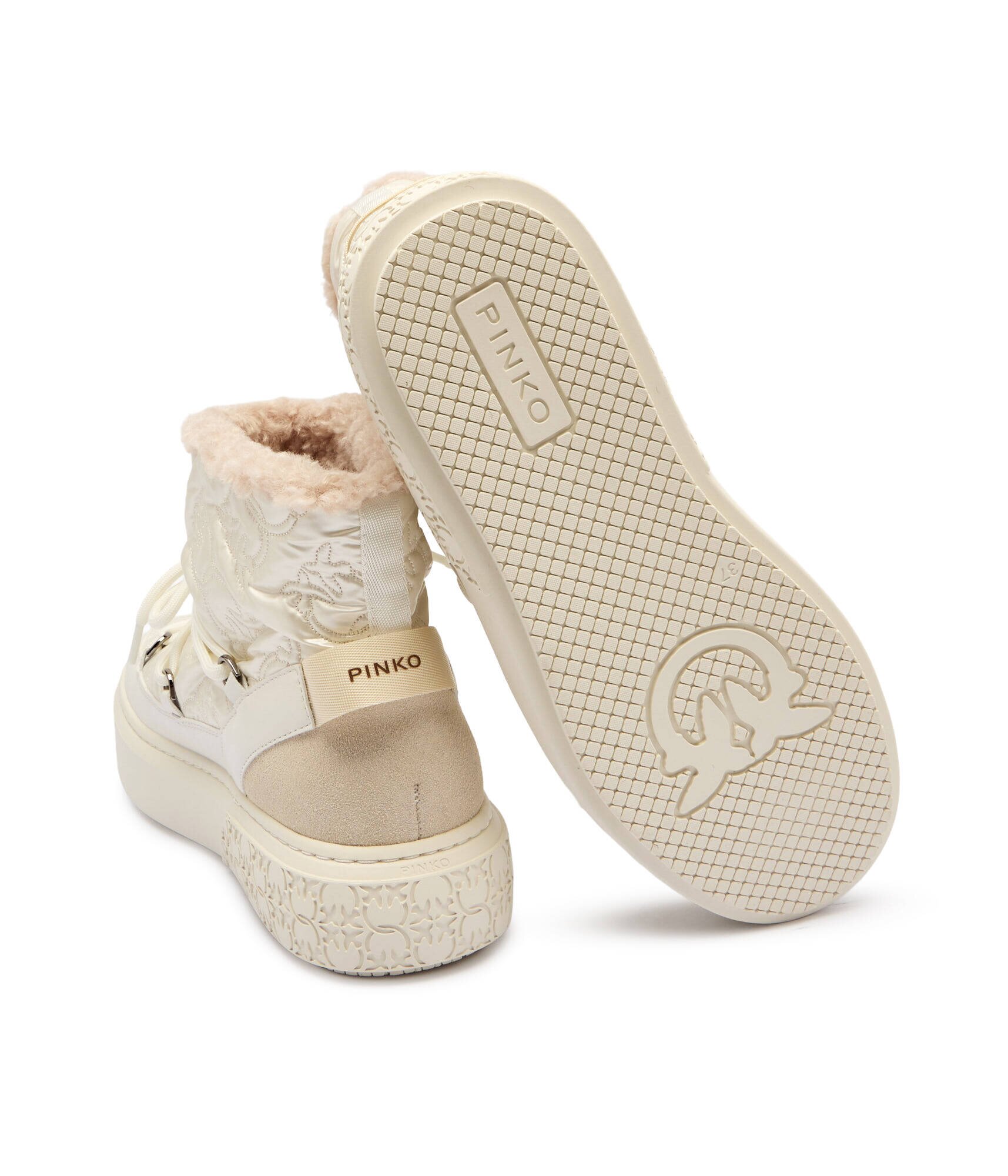 Pinko Bocanci Yoko 19 | shearling cu adaos de piele