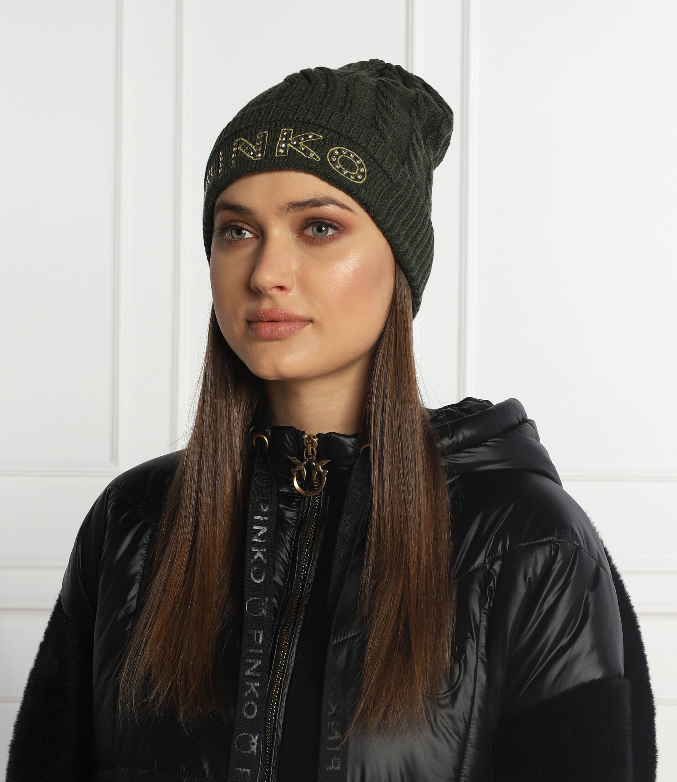 Pinko Căciulă BAMBOO CAPPELLO VISCOSA CABLES