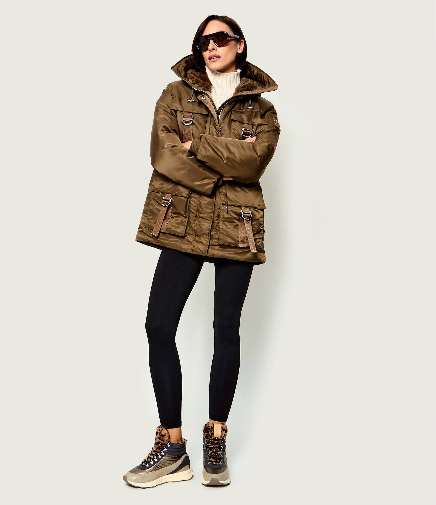 Pinko Căptușite sneakers Zoe 22 cu adaos de piele