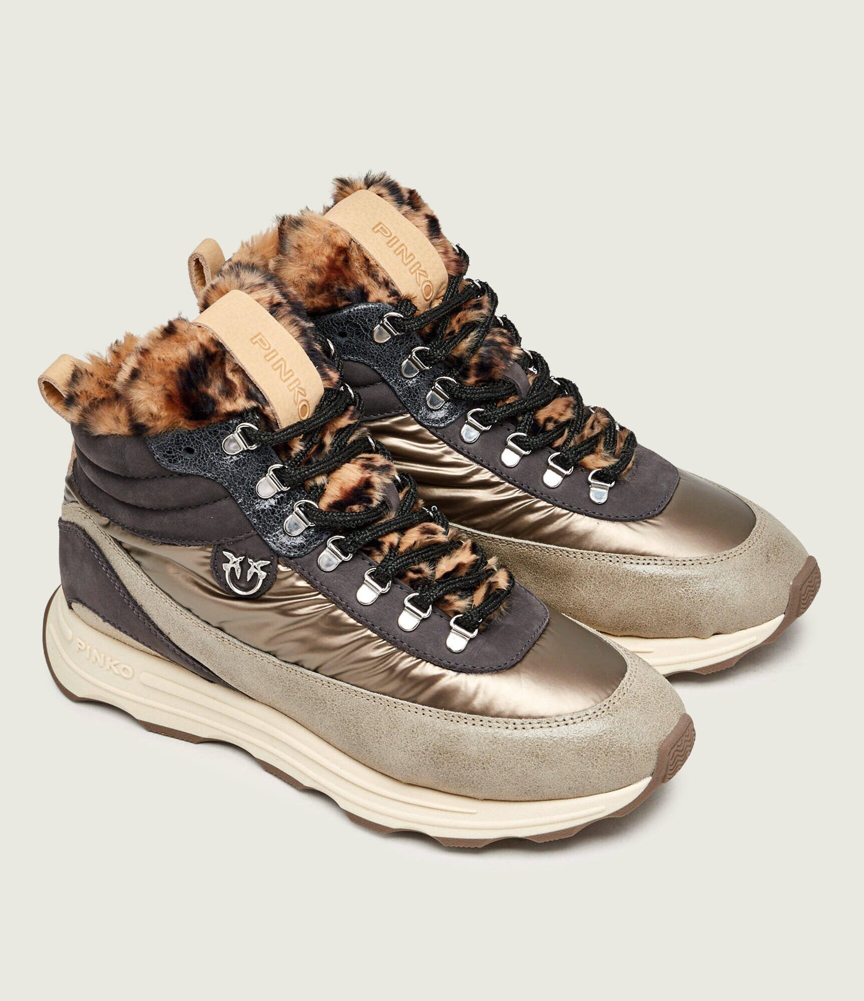 Pinko Căptușite sneakers Zoe 22 cu adaos de piele