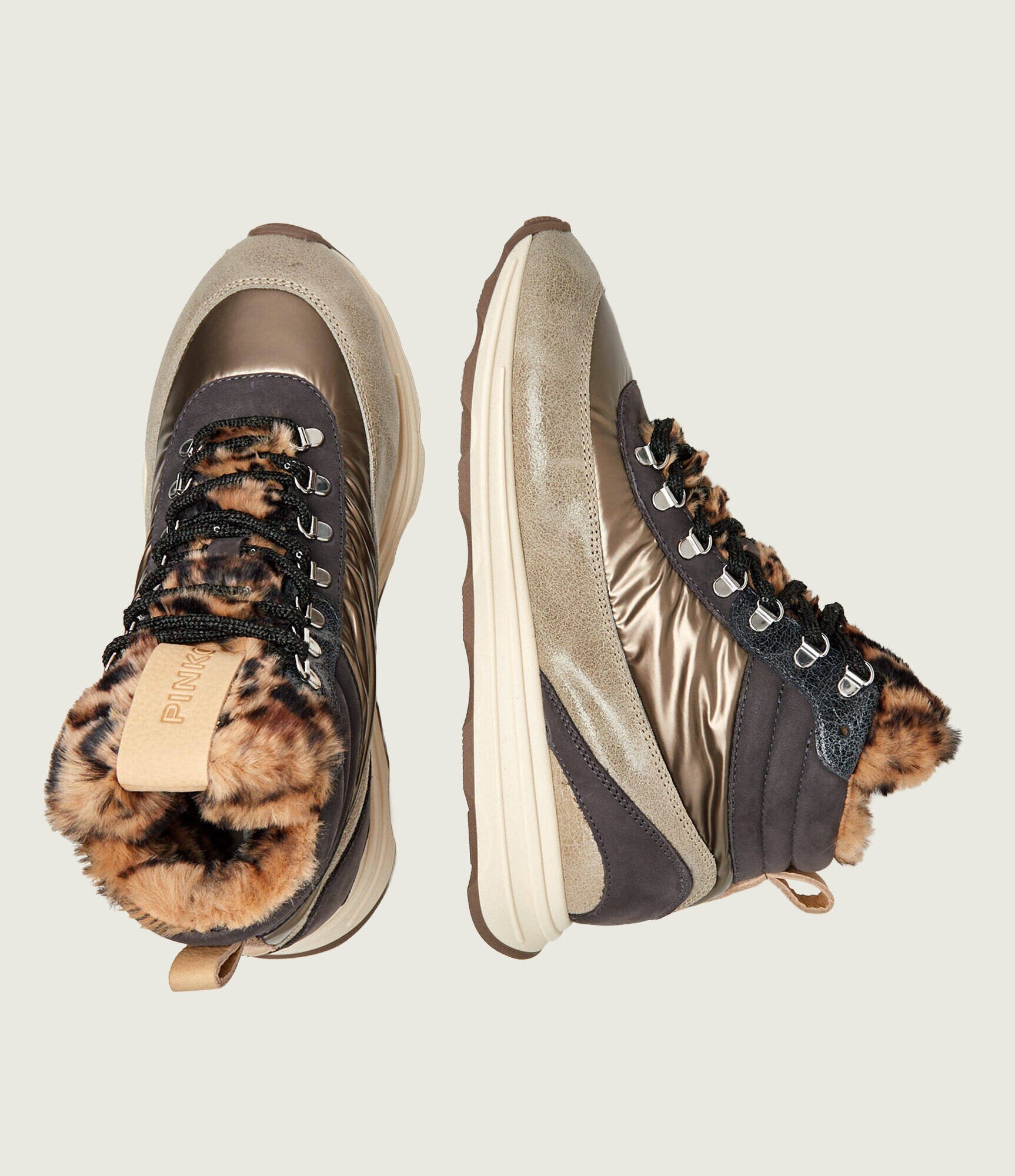 Pinko Căptușite sneakers Zoe 22 cu adaos de piele