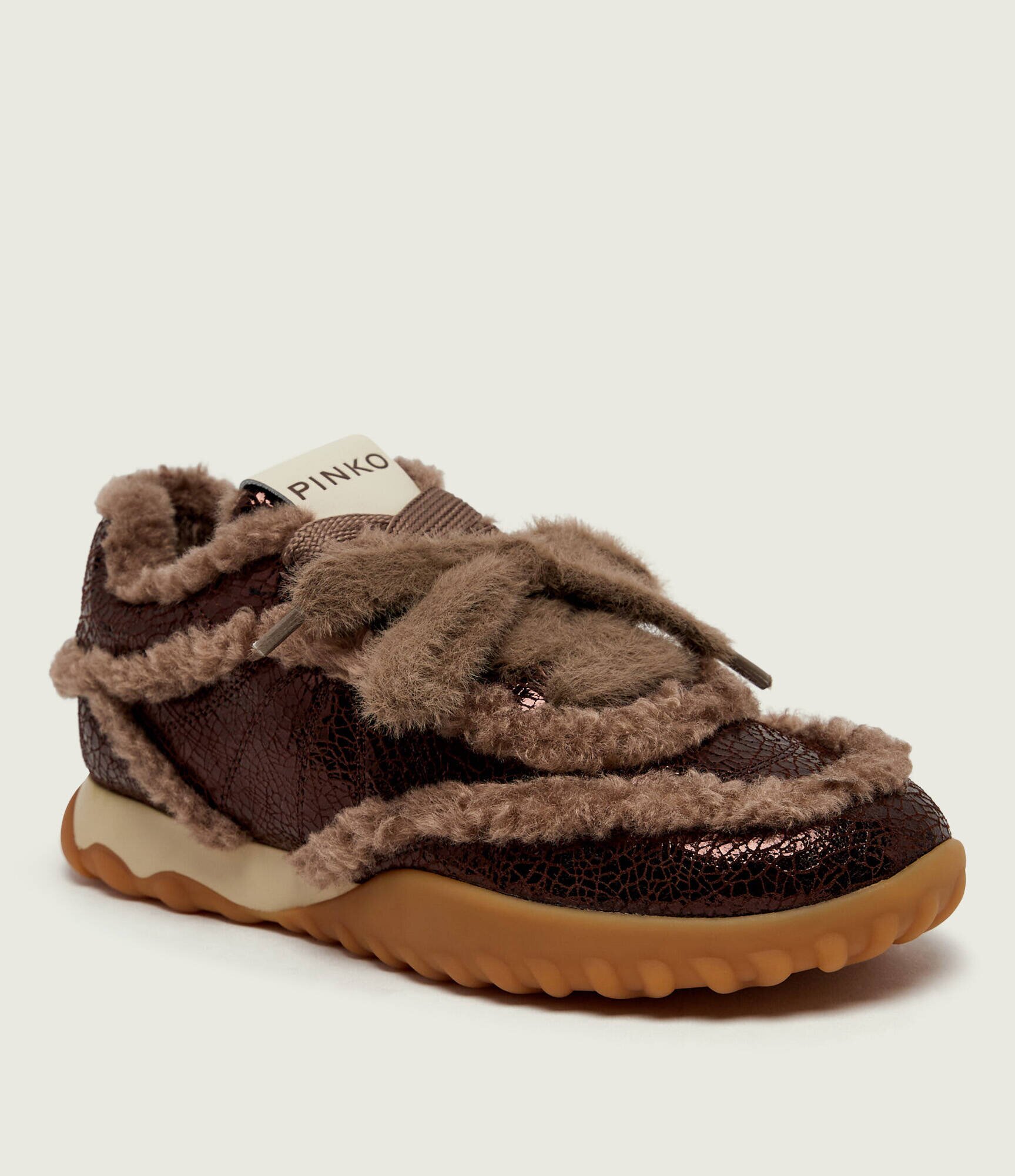 Pinko Căptușite teniși din piele Gea 02 | shearling