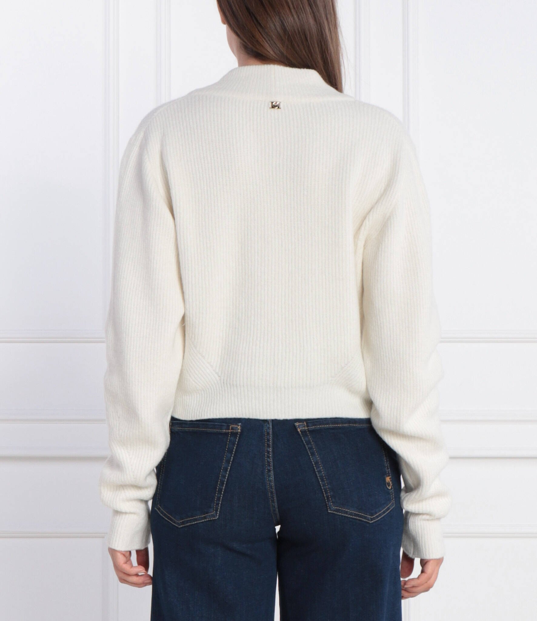 Pinko Cardigan | Cropped Fit cu adaos de lână