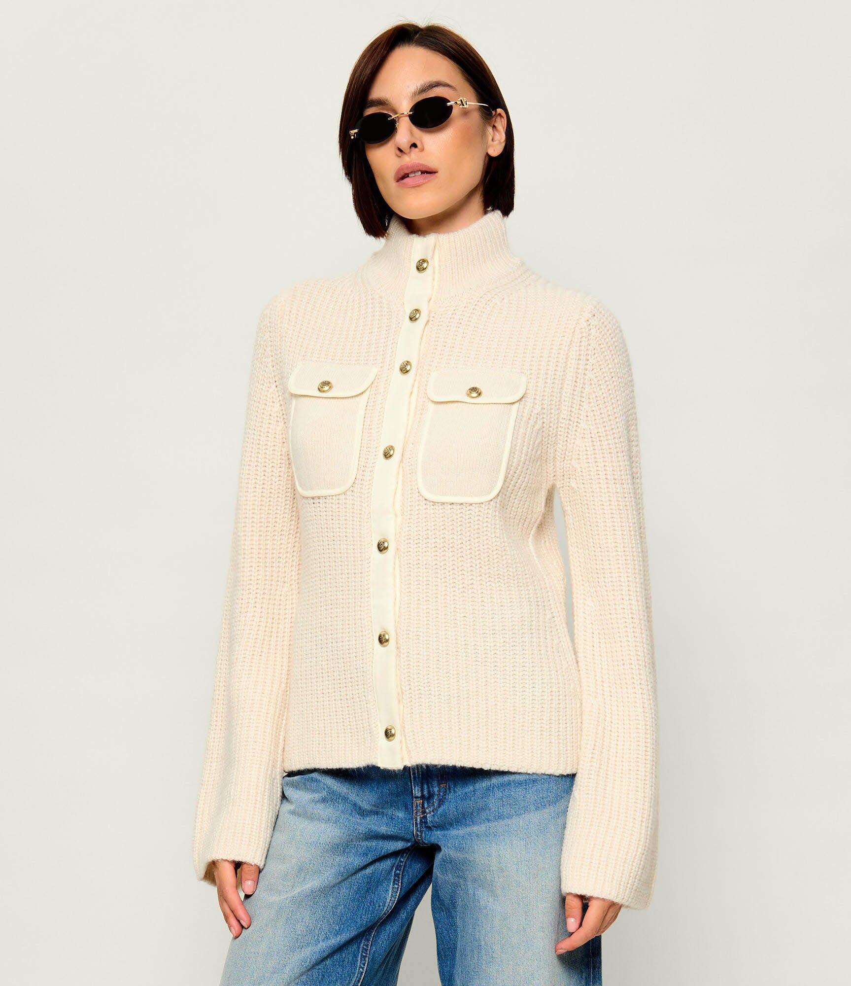 Pinko Cardigan Pispiglio | Slim Fit cu adaos de lână