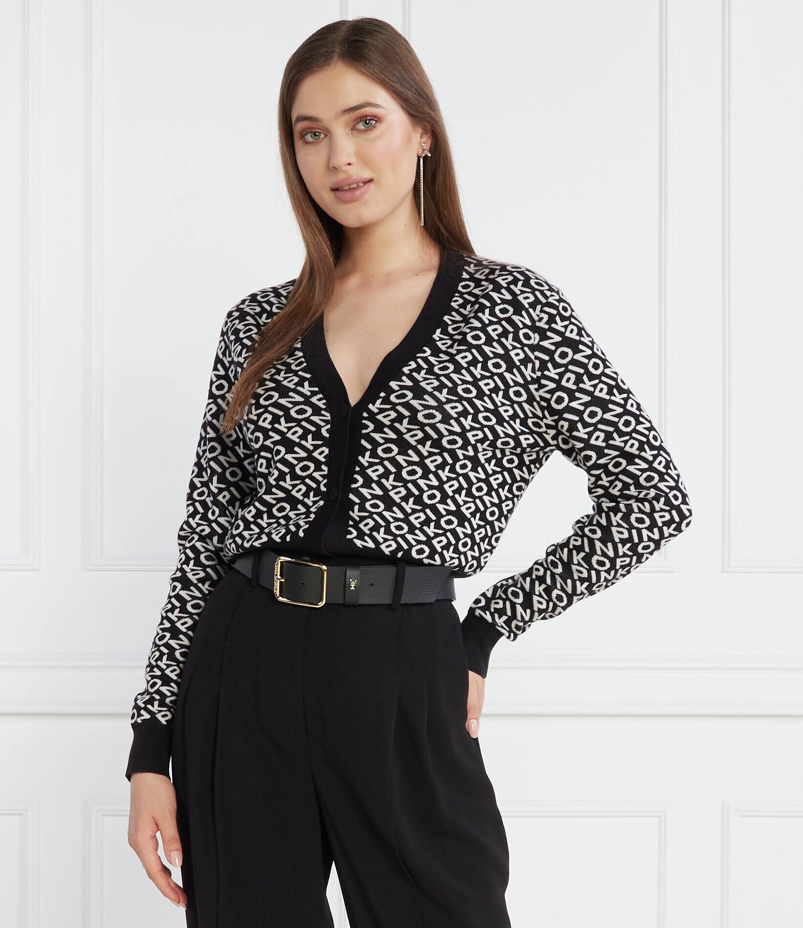 Pinko Cardigan | Regular Fit cu adaos de lână