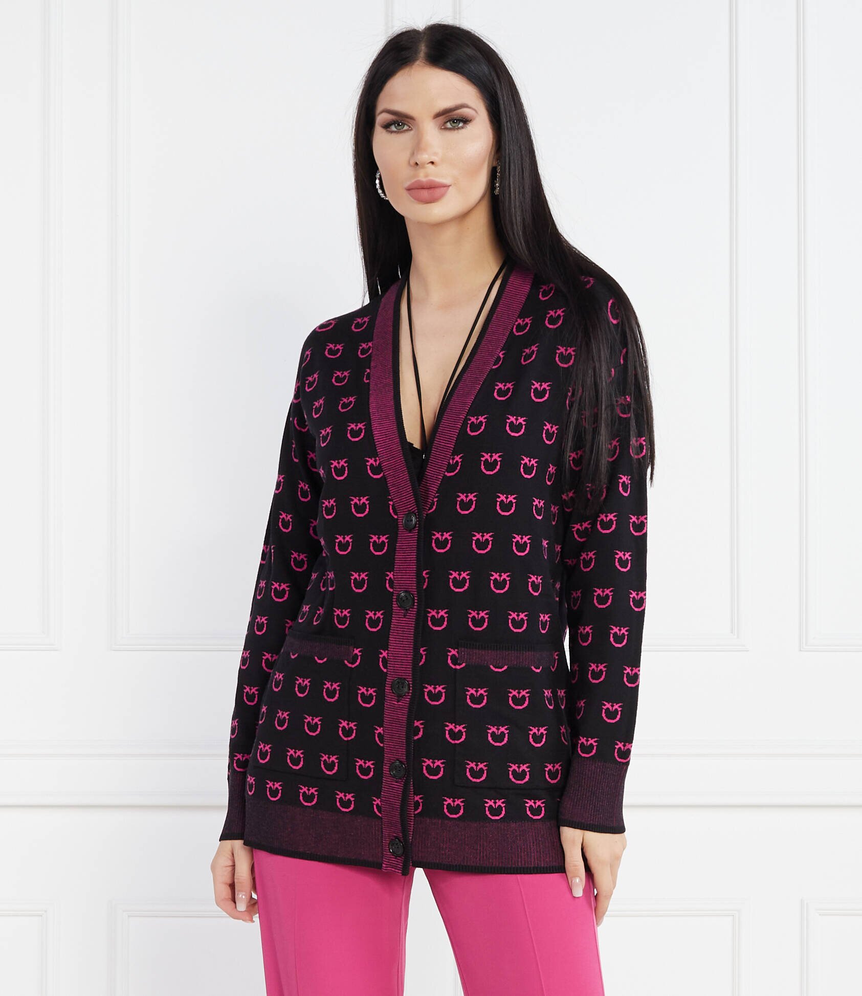 Pinko Cardigan TUBICO LOGO BIRD | Regular Fit