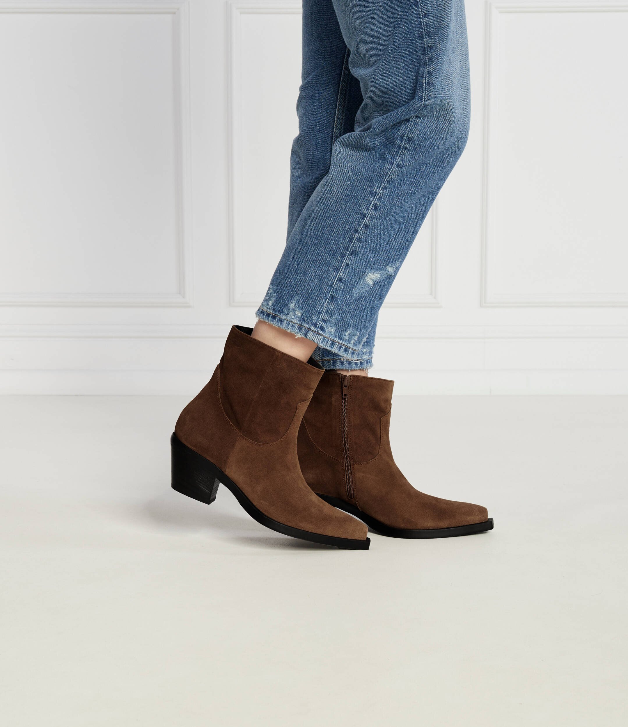Pinko Cizme cowboy Mozart Texano | piele întoarsă