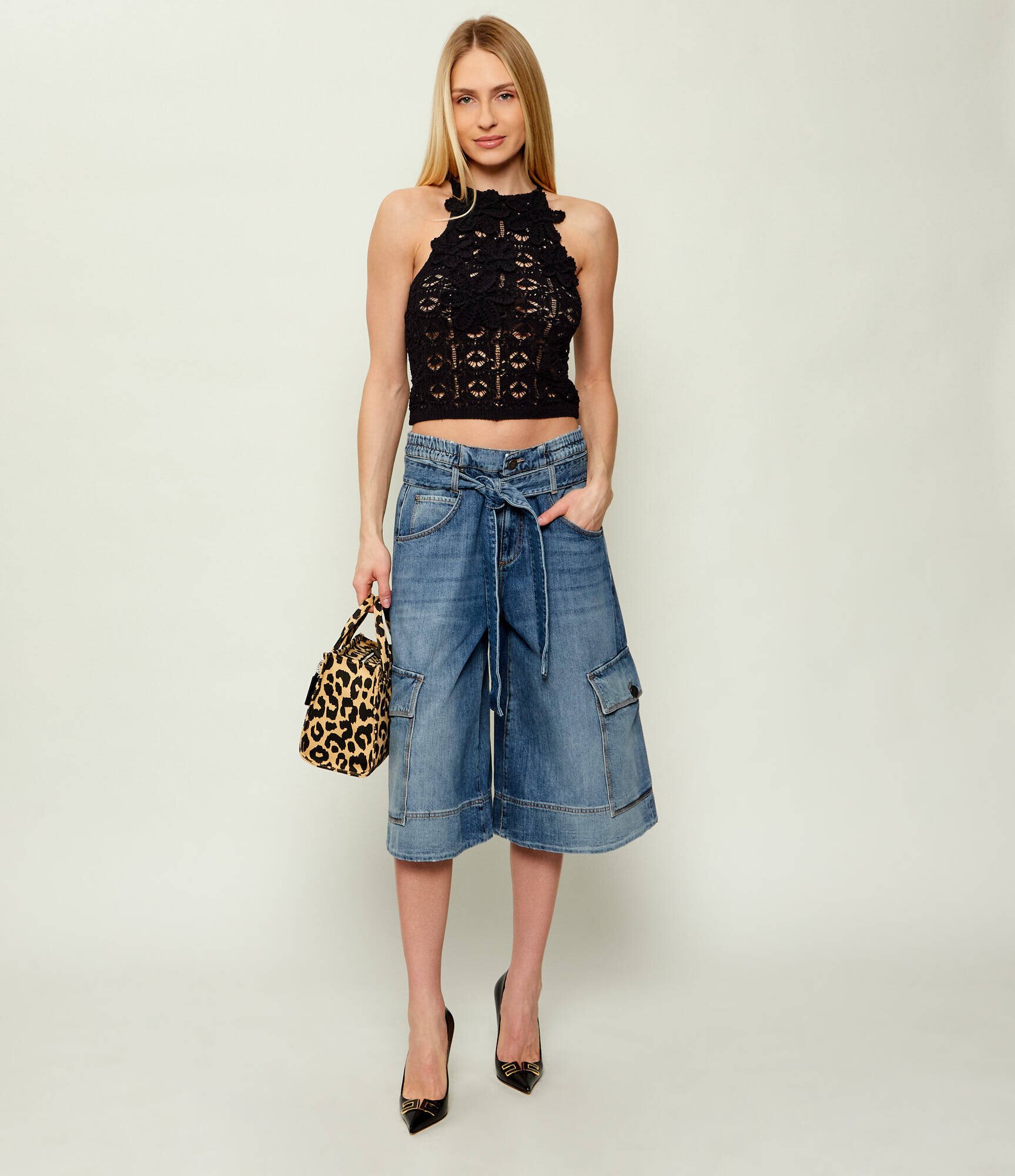 Pinko De blugi bermude Blonde | Loose fit
