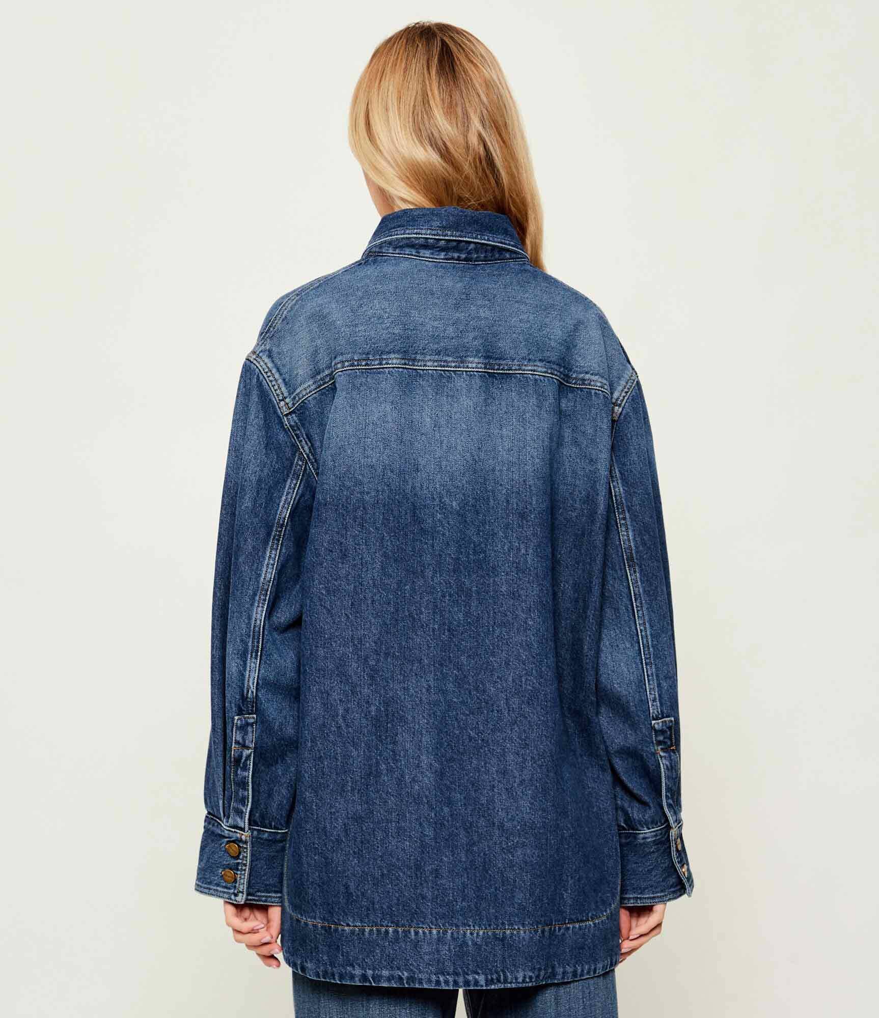 Pinko De blugi cămașă Olivastro | Oversize fit