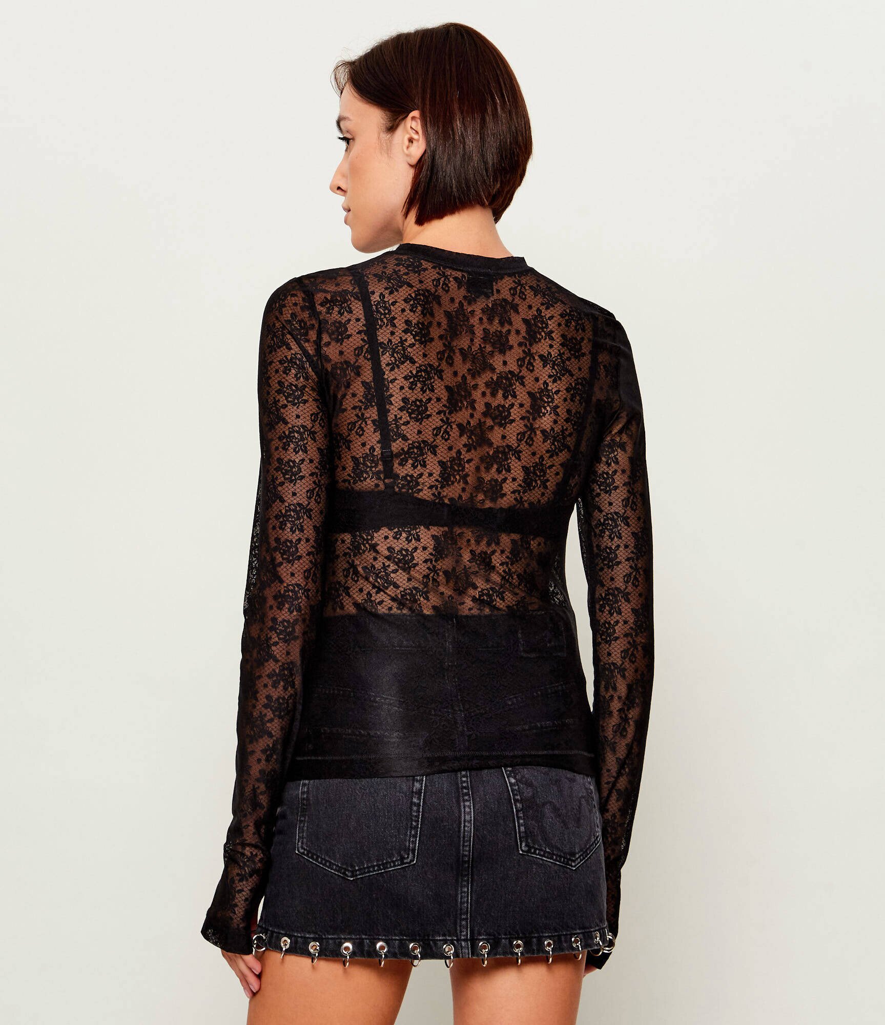 Pinko De dantelă bluză Casalferro | Slim Fit