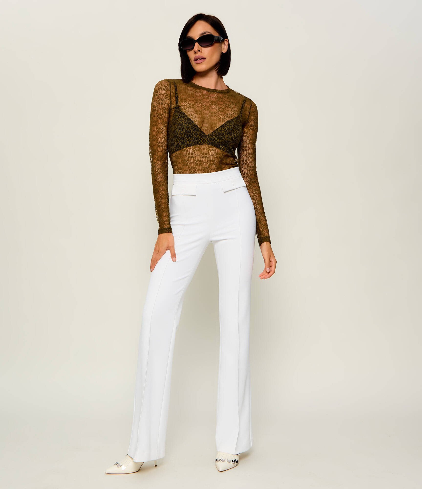 Pinko De dantelă bluză Rover | Slim Fit