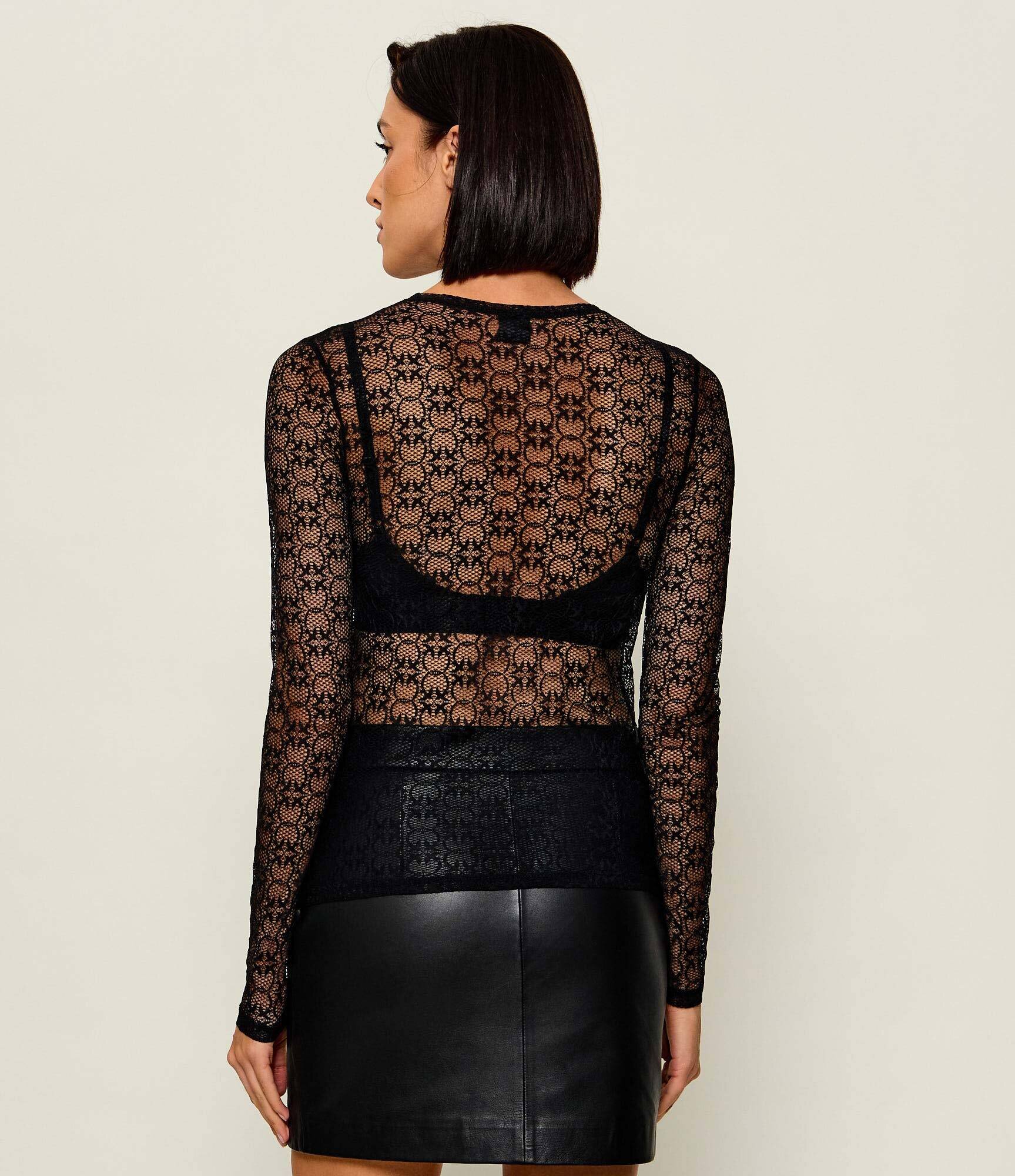 Pinko De dantelă bluză Rover | Slim Fit