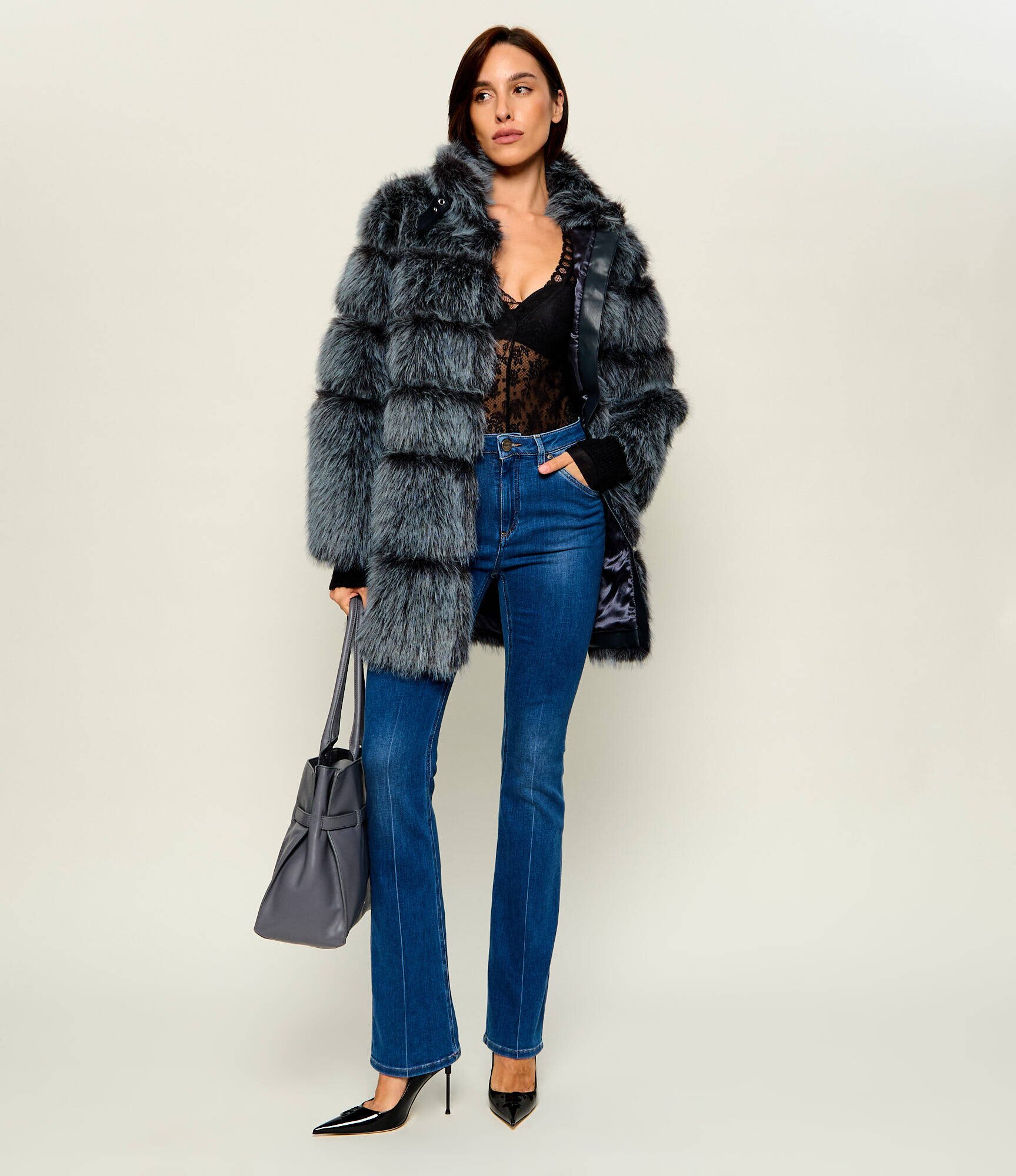 Pinko De dantelă body Lambrusco | Slim Fit