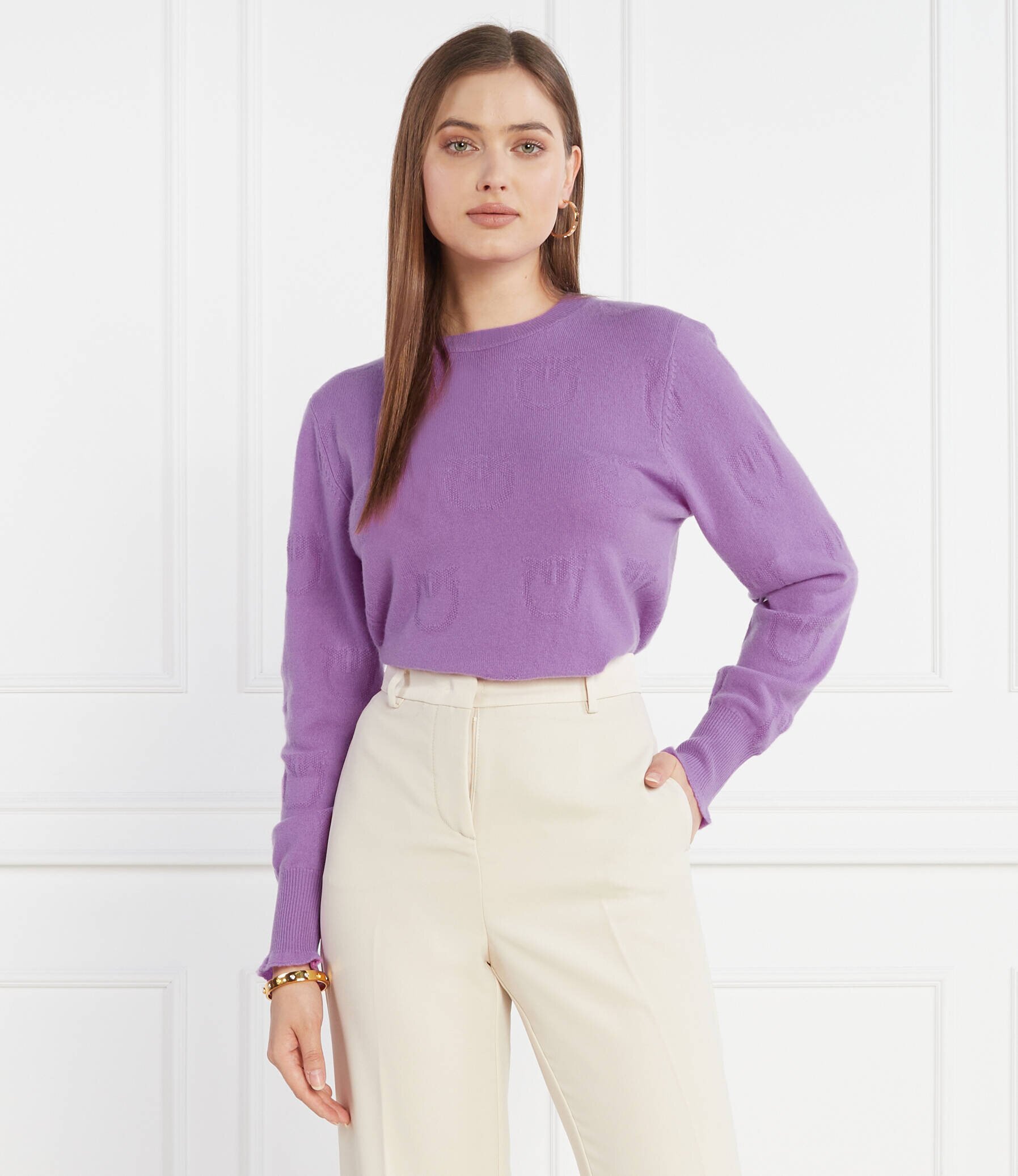 Pinko De dantelă pulover | Regular Fit