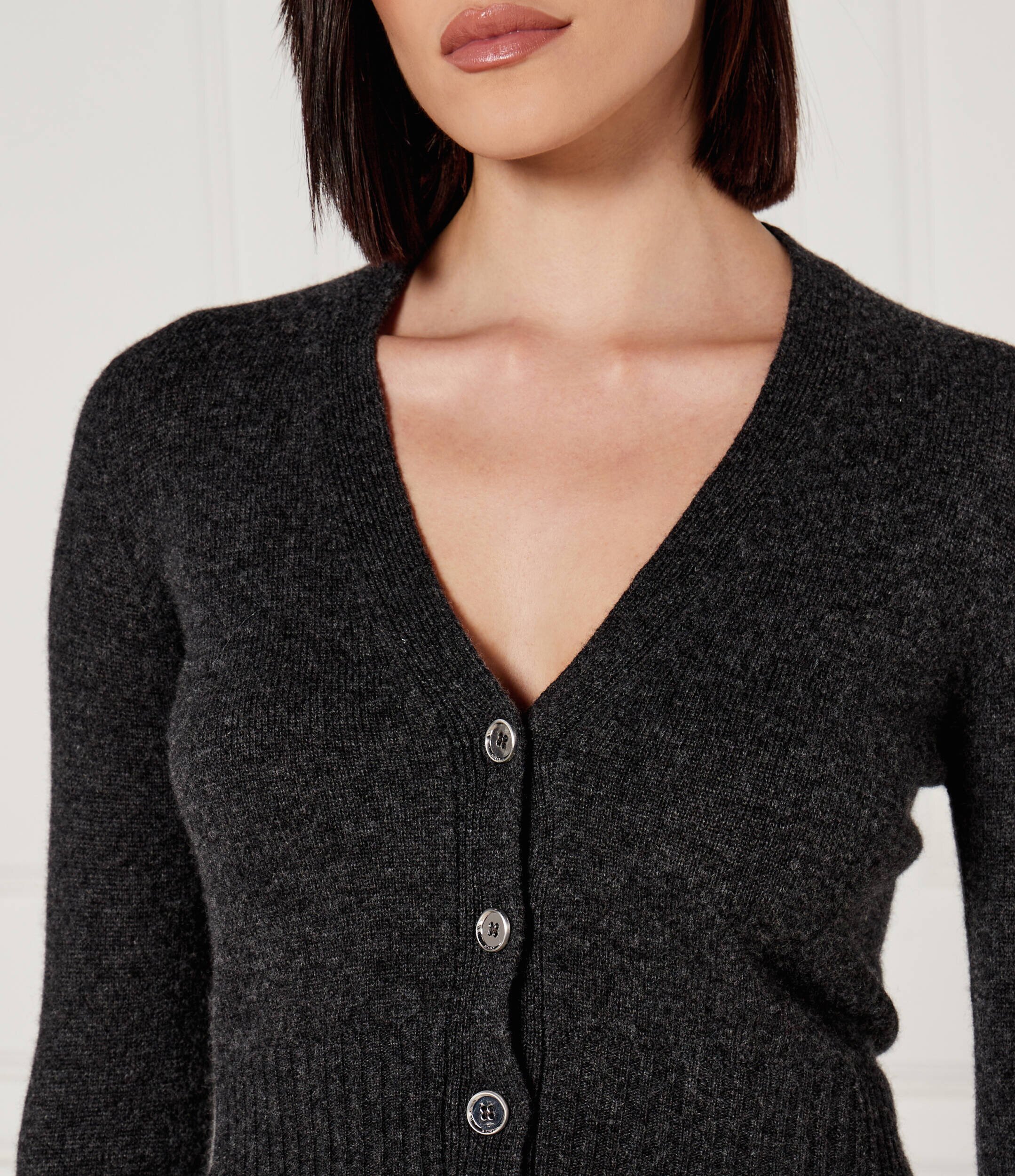 Pinko De lână cardigan CHAUSIE | Cropped Fit cu adaos de cașmir