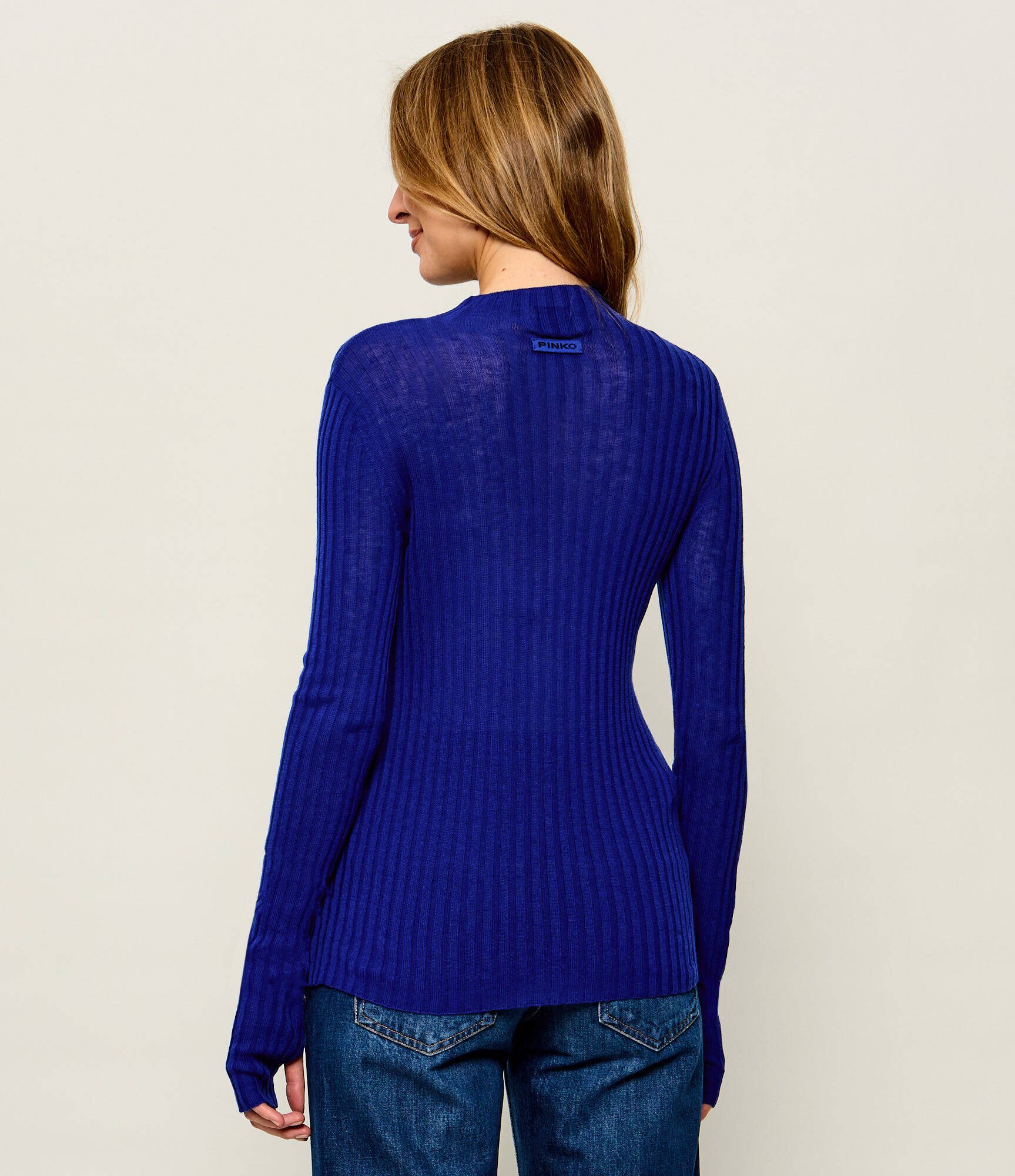 Pinko De lână guler înalt Muggito | Slim Fit