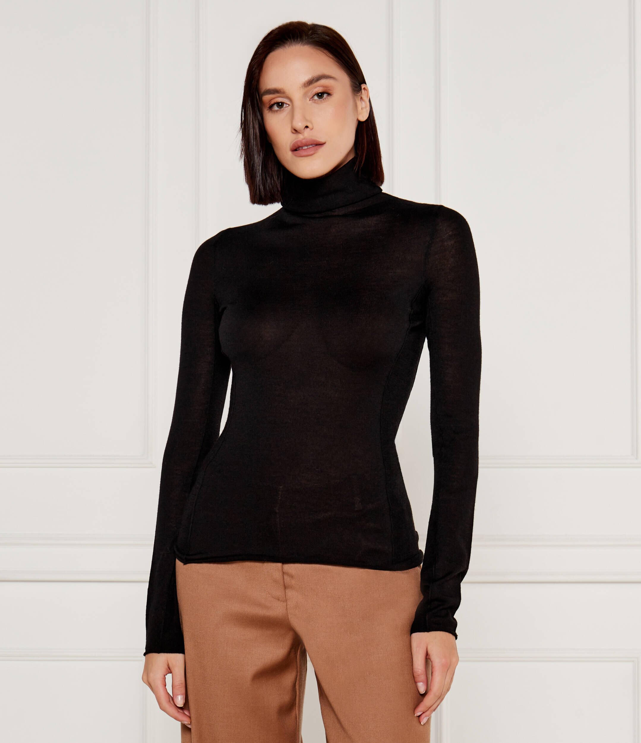 Pinko De lână maletă Sacro | Slim Fit cu adaos de mătase