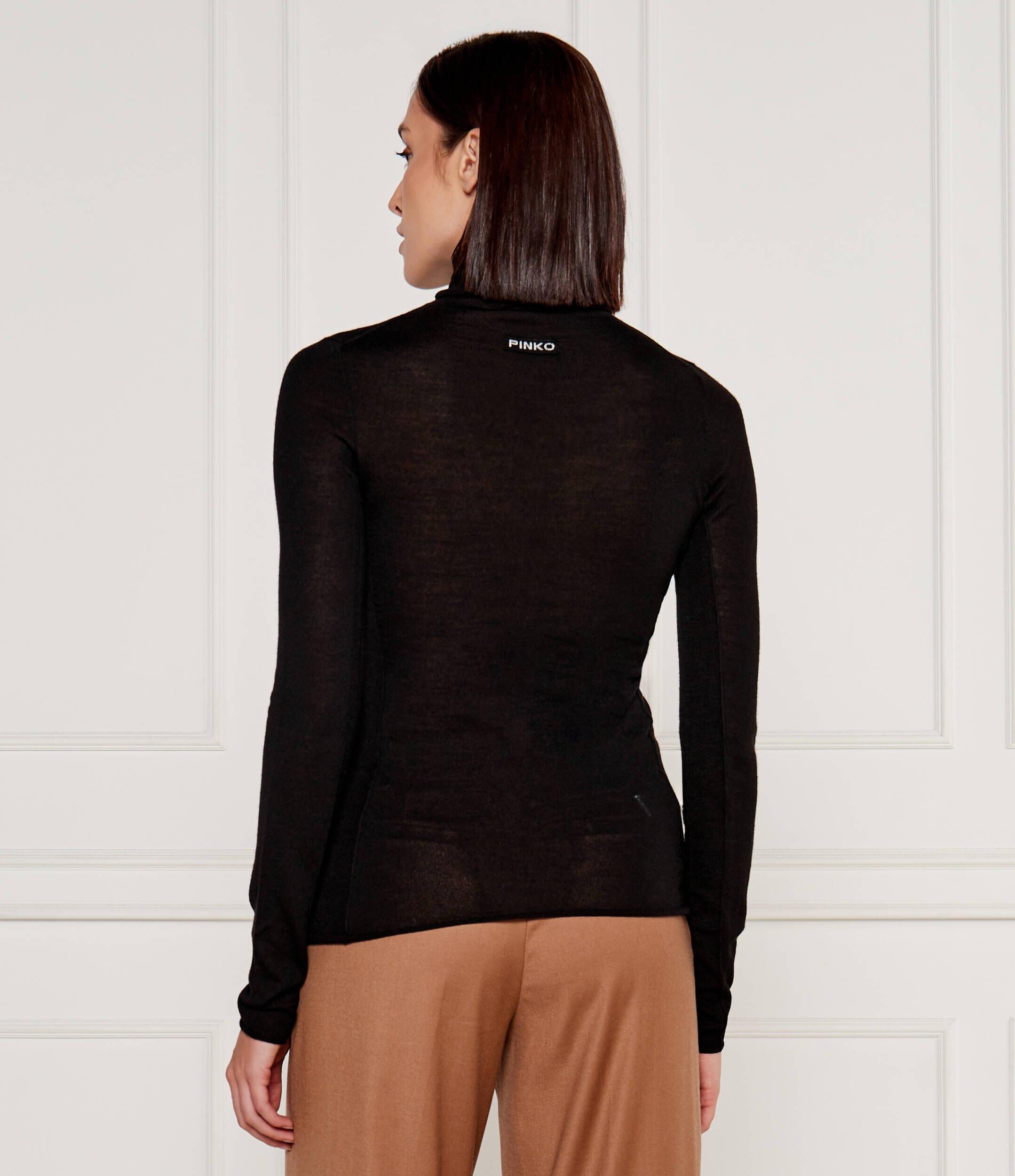 Pinko De lână maletă Sacro | Slim Fit cu adaos de mătase