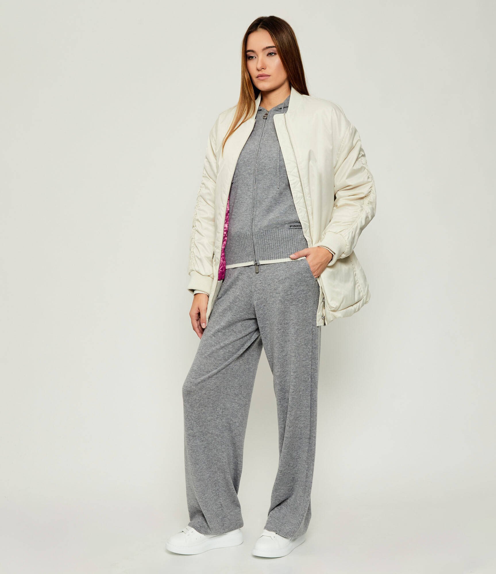 Pinko De lână pantaloni de tricot Veraguas | Relaxed fit cu adaos de cașmir