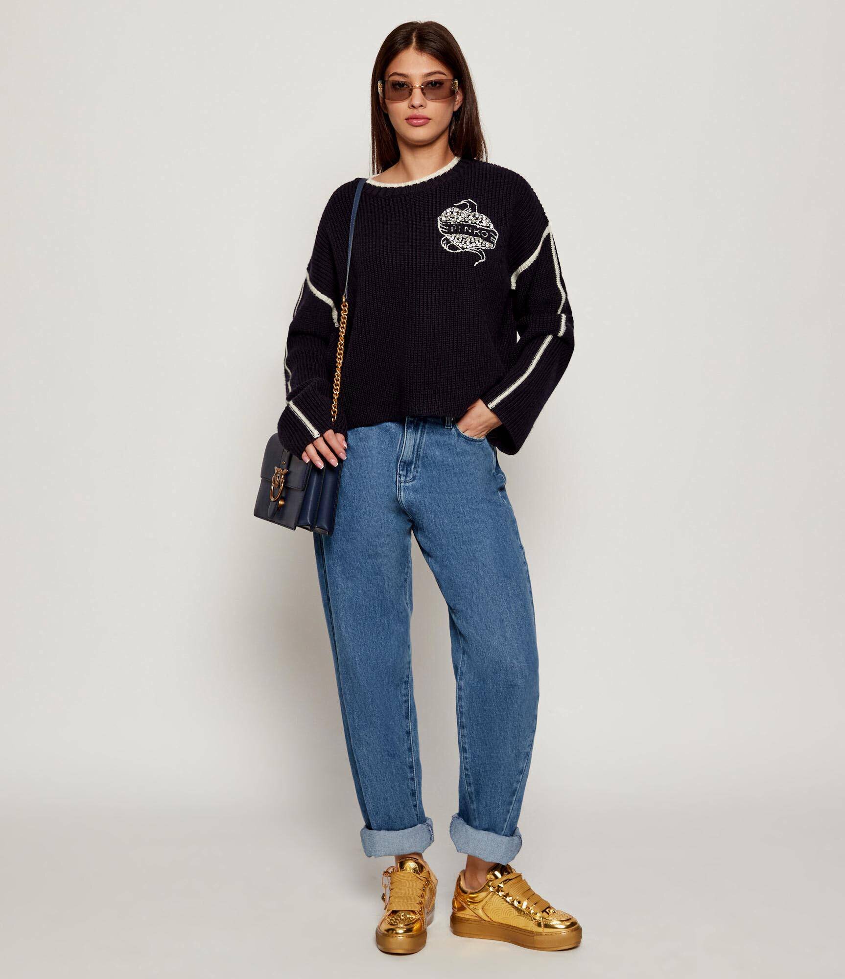 Pinko De lână pulover ALICUDI | Loose fit