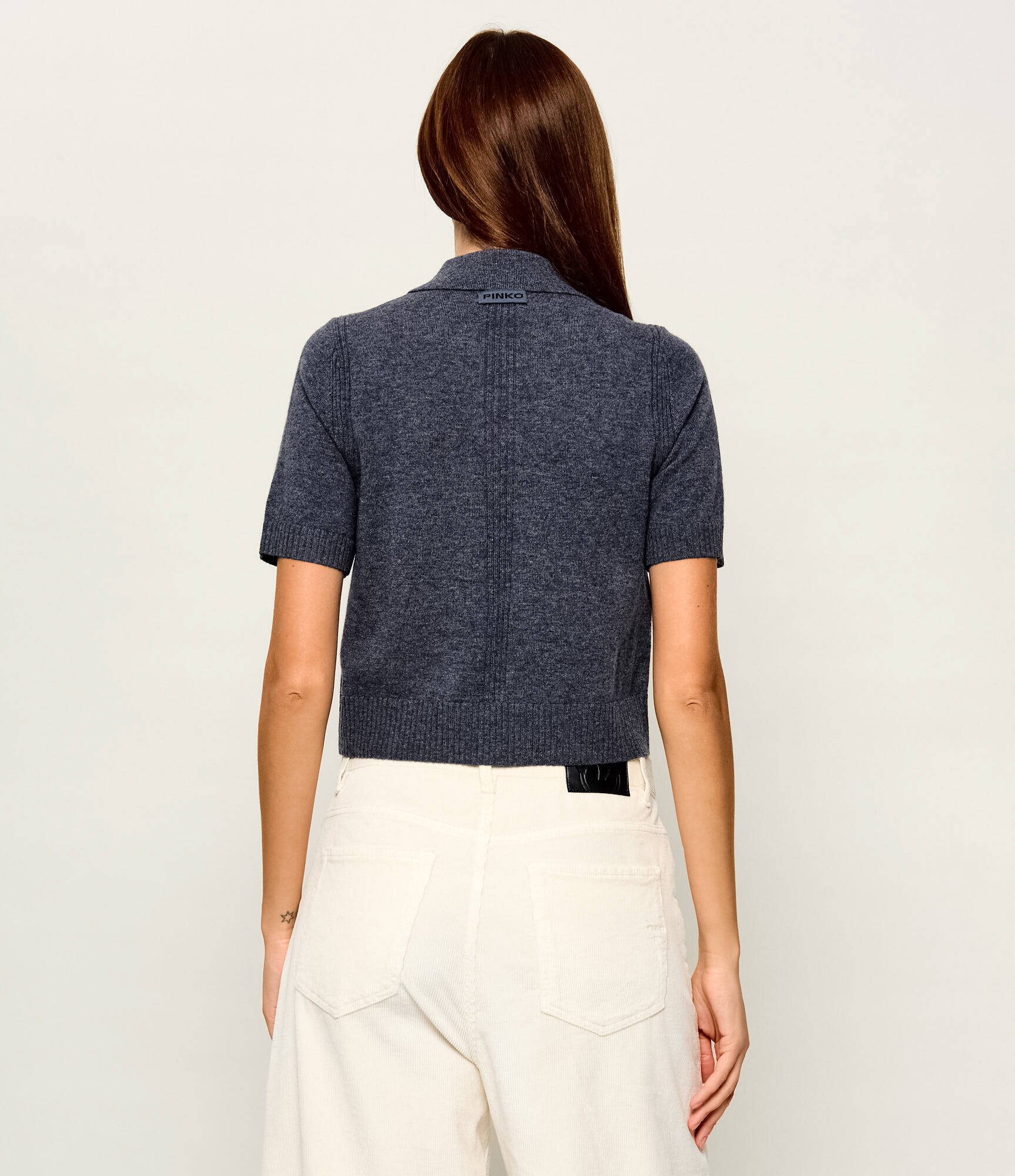 Pinko De lână pulover Gorgona | Cropped Fit cu adaos de cașmir