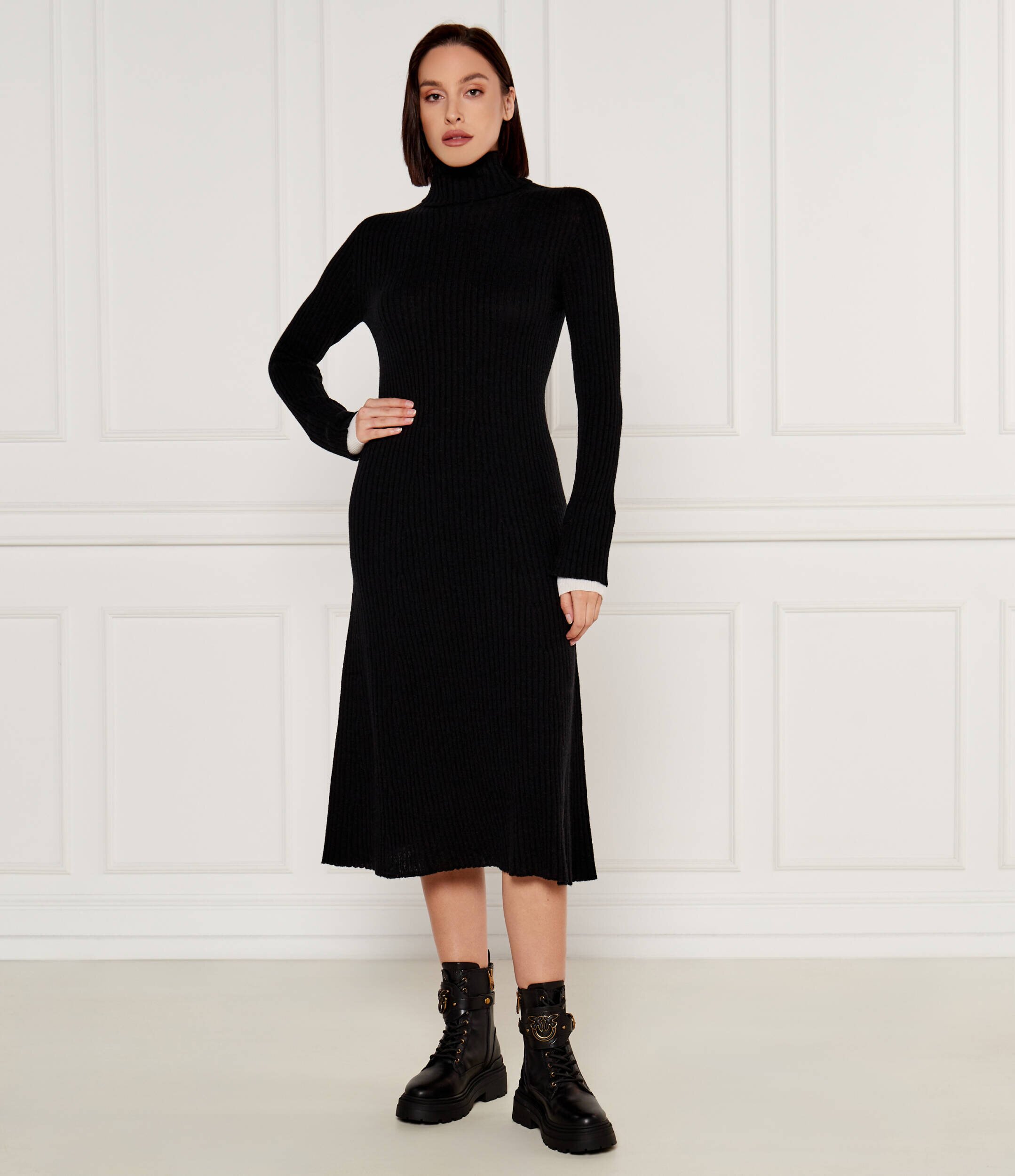 Pinko De lână rochie Highlander cu adaos de cașmir