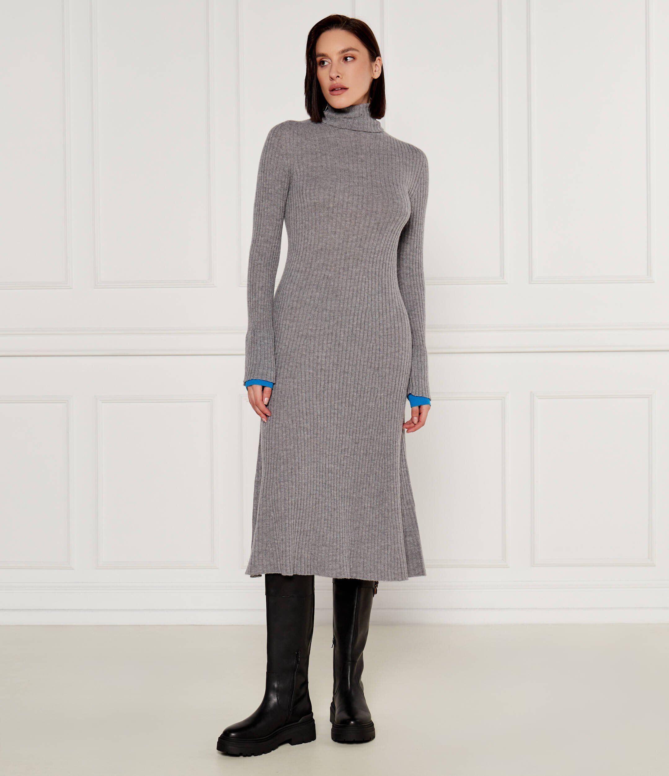 Pinko De lână rochie Highlander cu adaos de cașmir