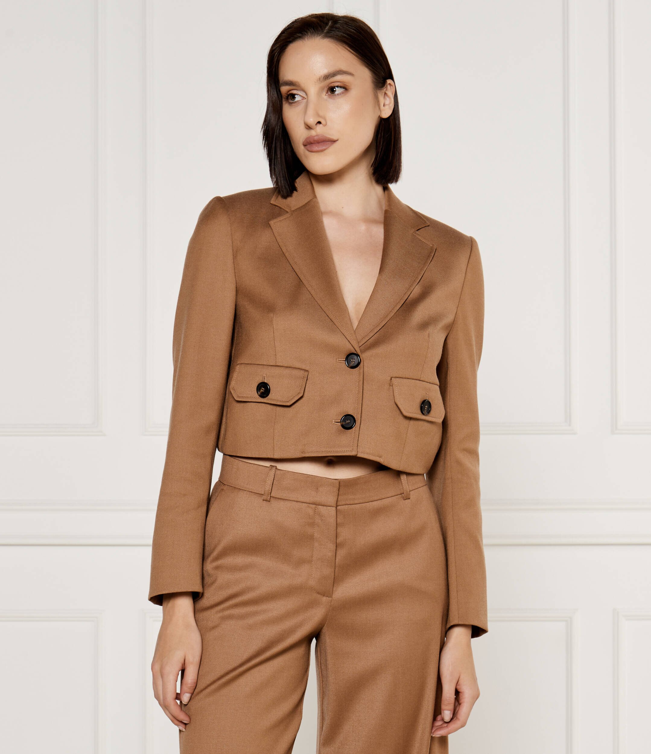 Pinko De lână sacou VIVONA | Cropped Fit