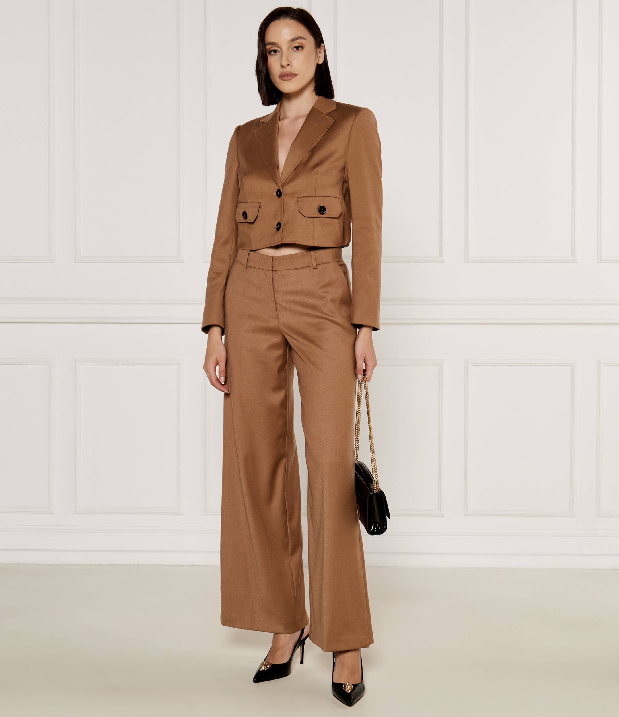 Pinko De lână sacou VIVONA | Cropped Fit