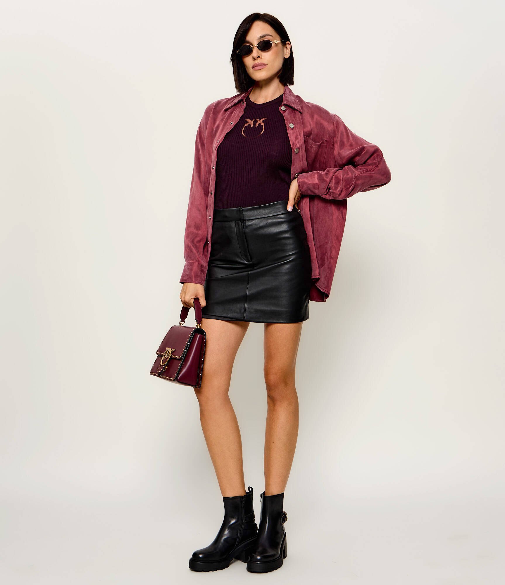 Pinko De lână top Newcastle | Slim Fit