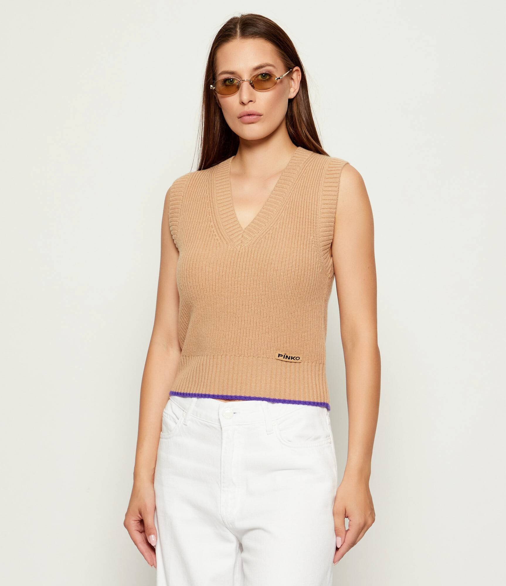 Pinko De lână vestă Stagnone | regular fit cu adaos de cașmir