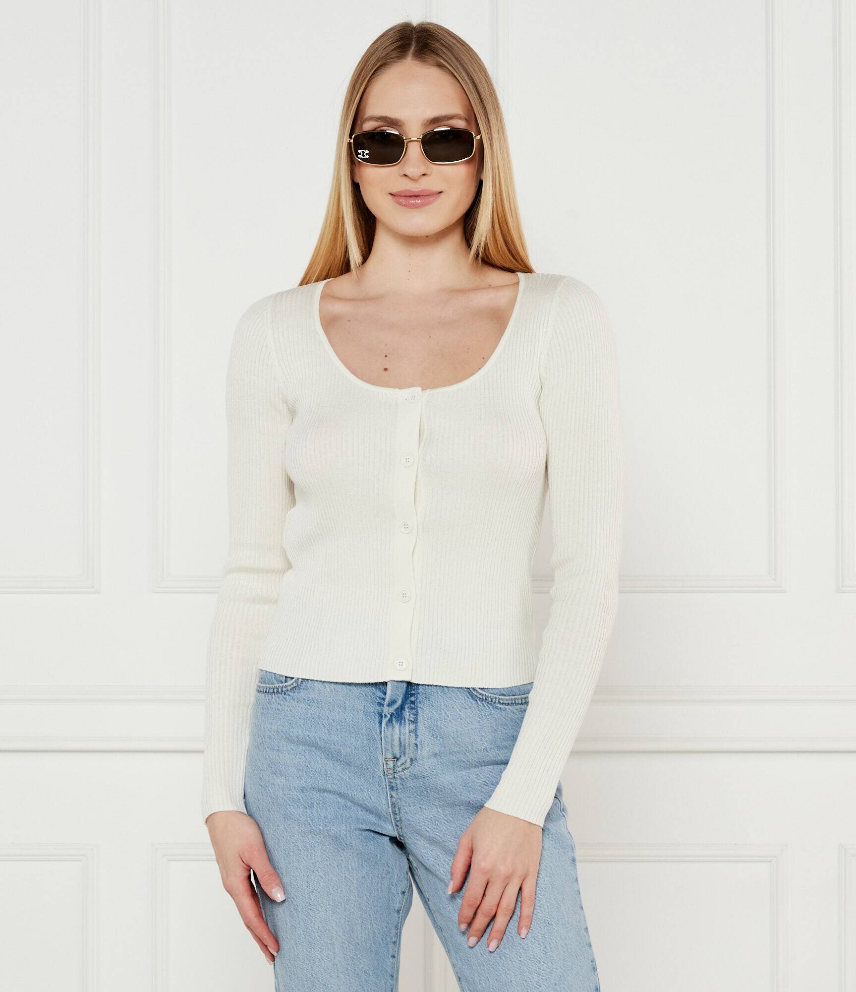 Pinko De mătase cardigan ASSIA | Slim Fit