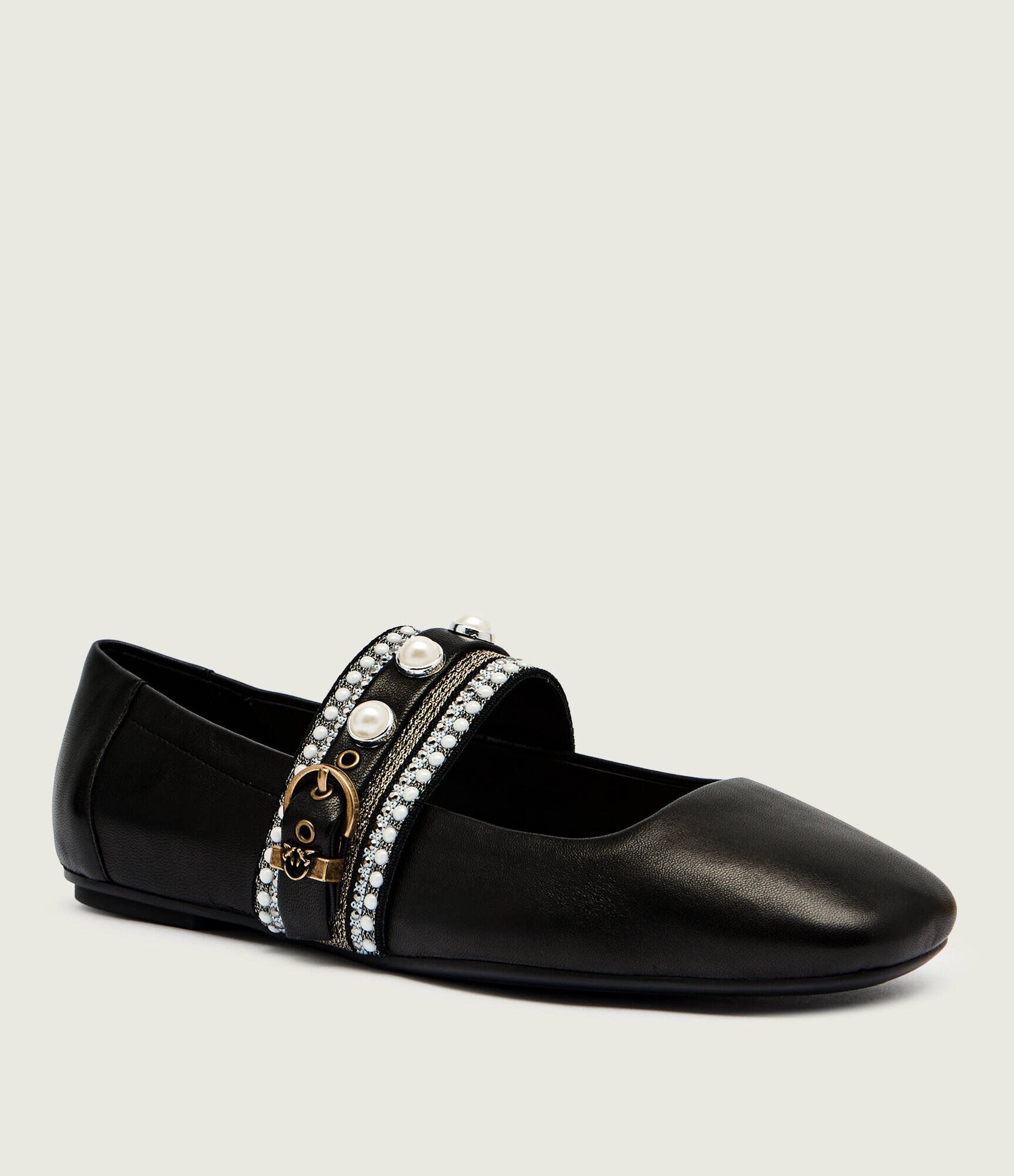 Pinko De piele balerini MAX 04 Mary Jane